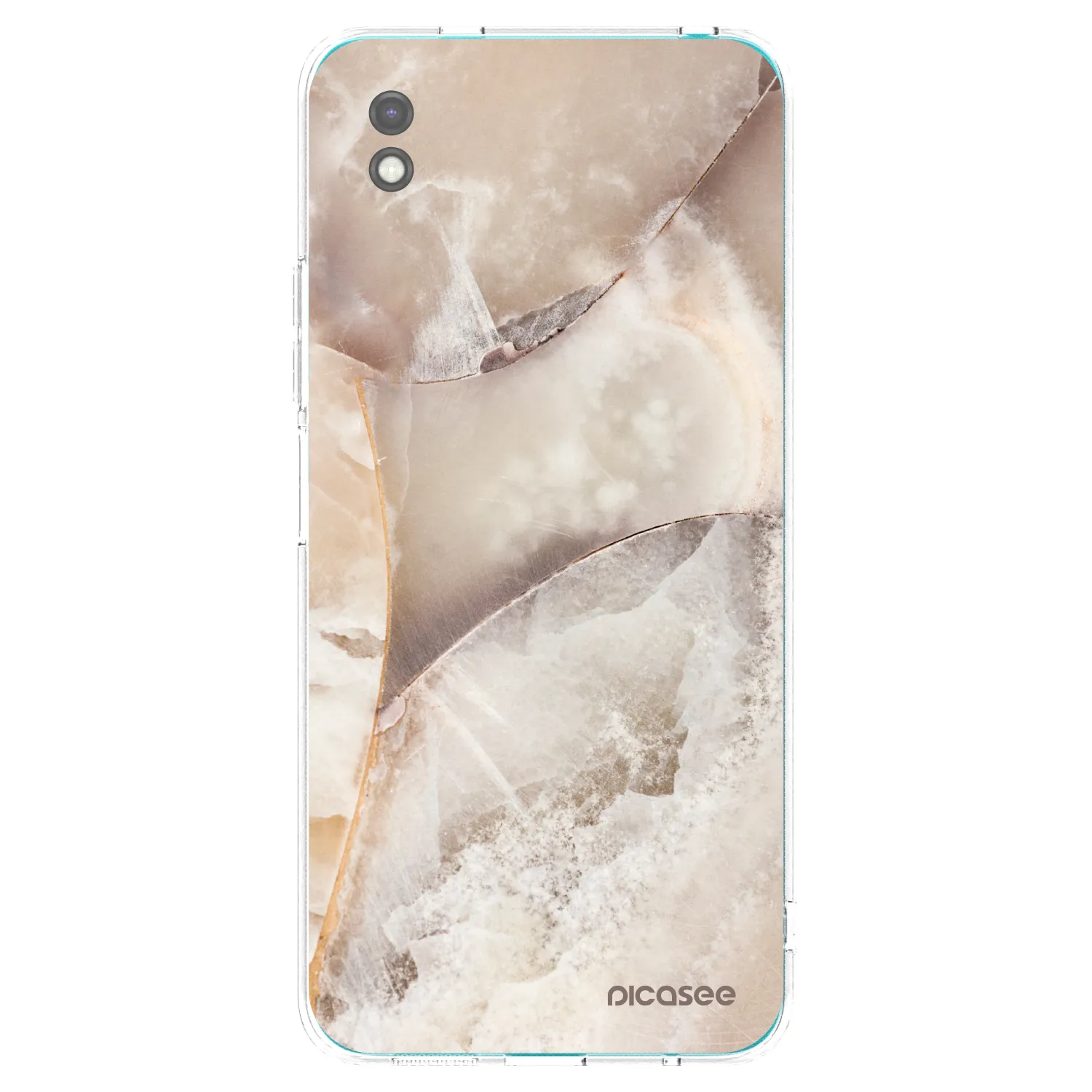 Picasee husă neagră din silicon pentru Xiaomi Redmi 9A - Cream marble