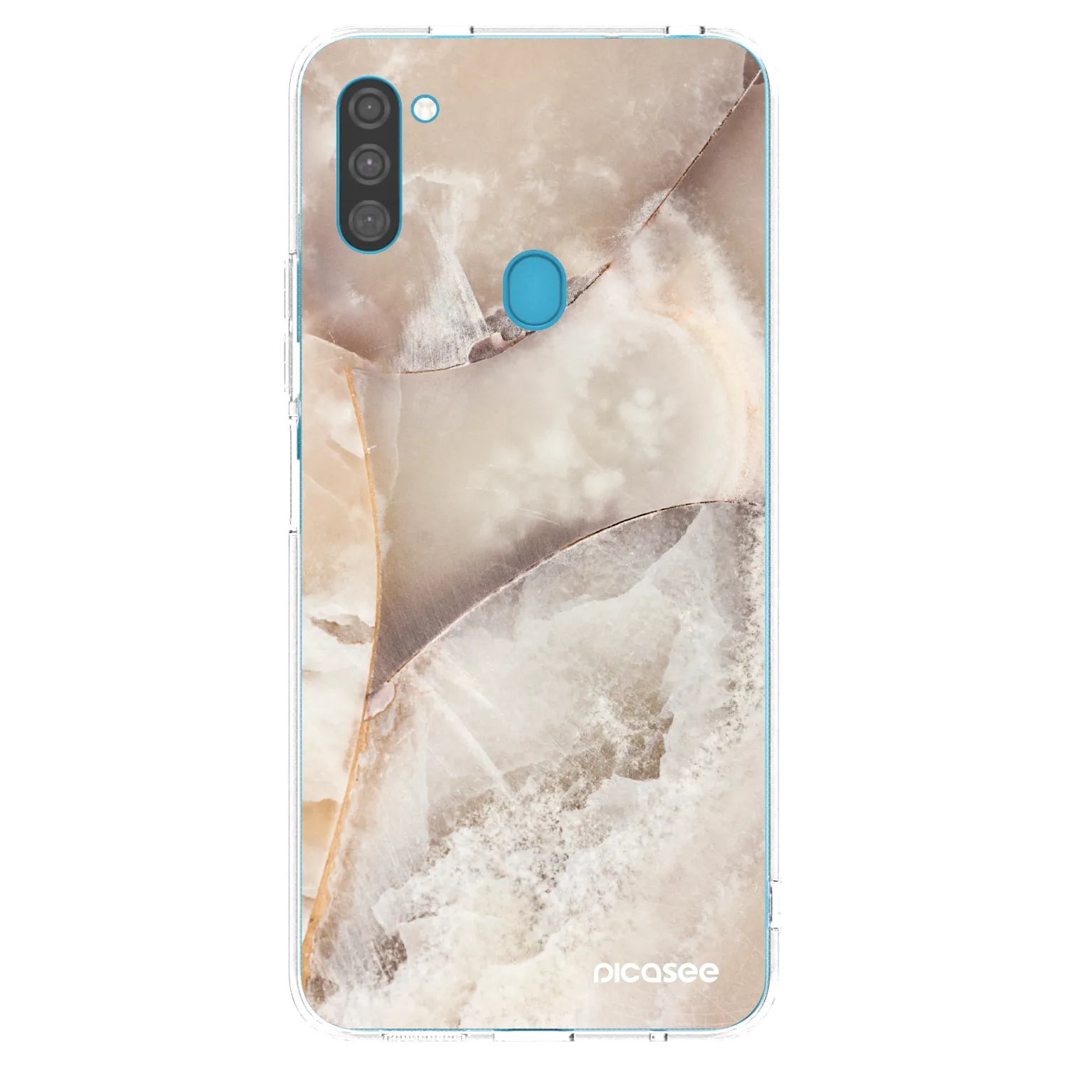 Picasee husă transparentă din silicon pentru Samsung Galaxy M11 - Cream marble