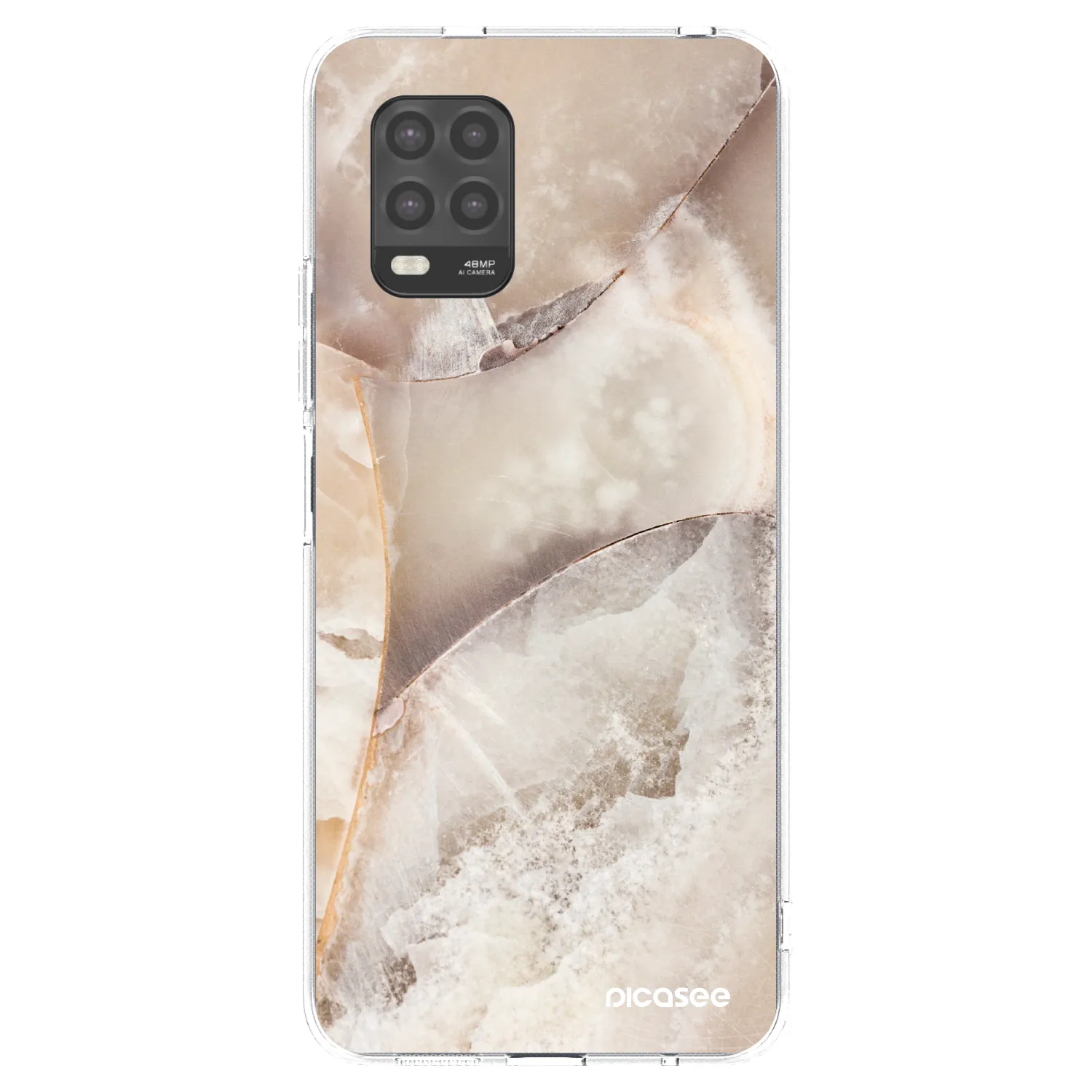 Picasee husă transparentă din silicon pentru Xiaomi Mi 10 Lite - Cream marble