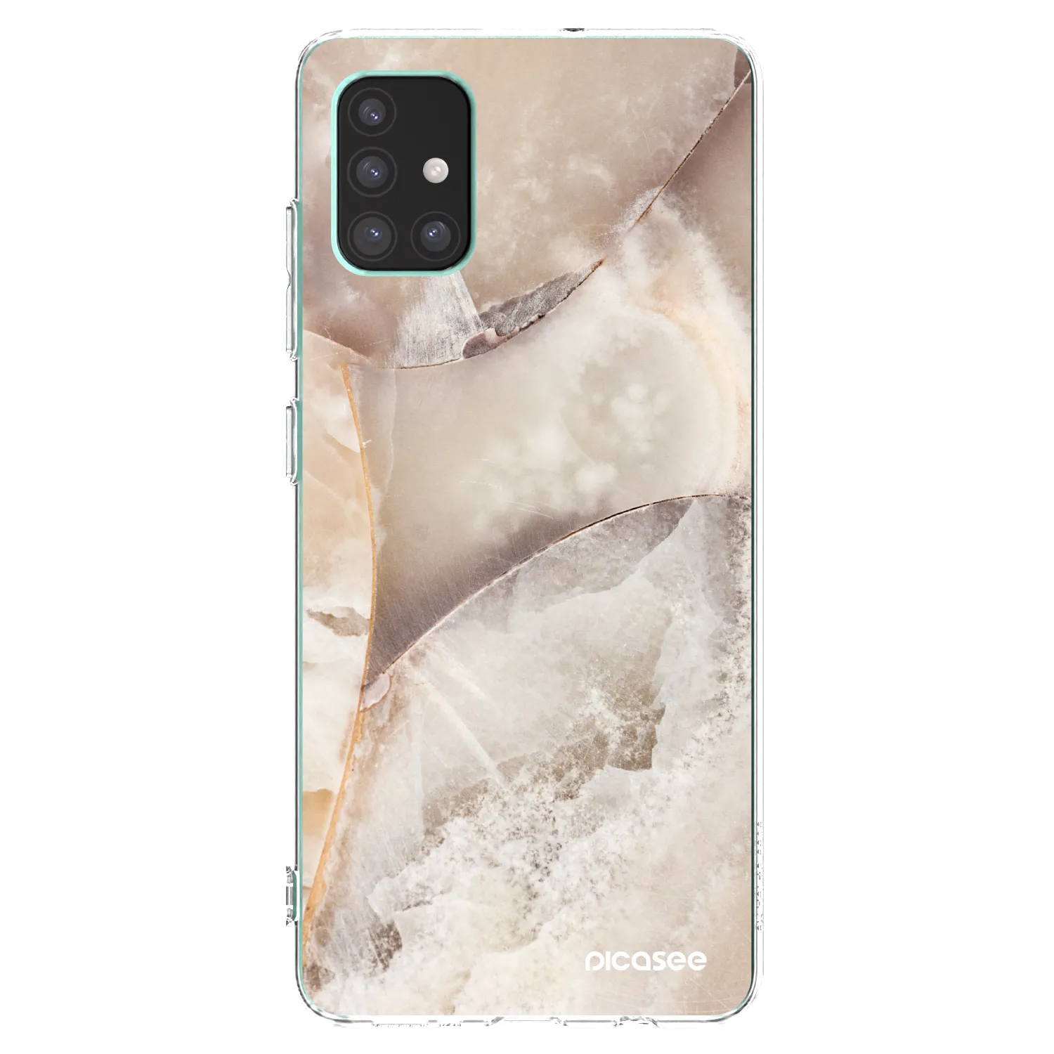 Picasee husă transparentă din silicon pentru Samsung Galaxy M51 M515F - Cream marble