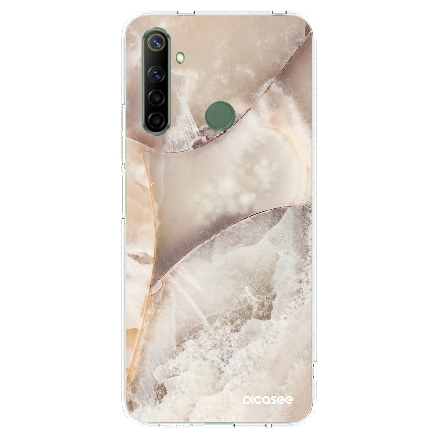 Picasee husă transparentă din silicon pentru Realme 6i - Cream marble