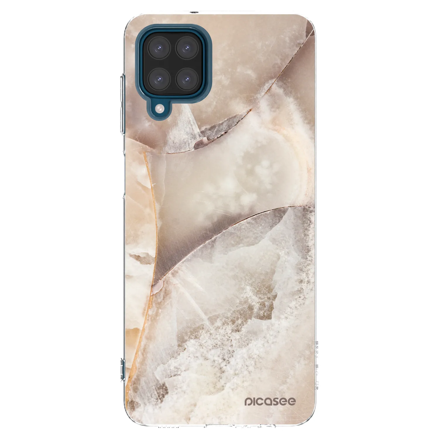 Picasee husă transparentă din silicon pentru Samsung Galaxy A12 A125F - Cream marble