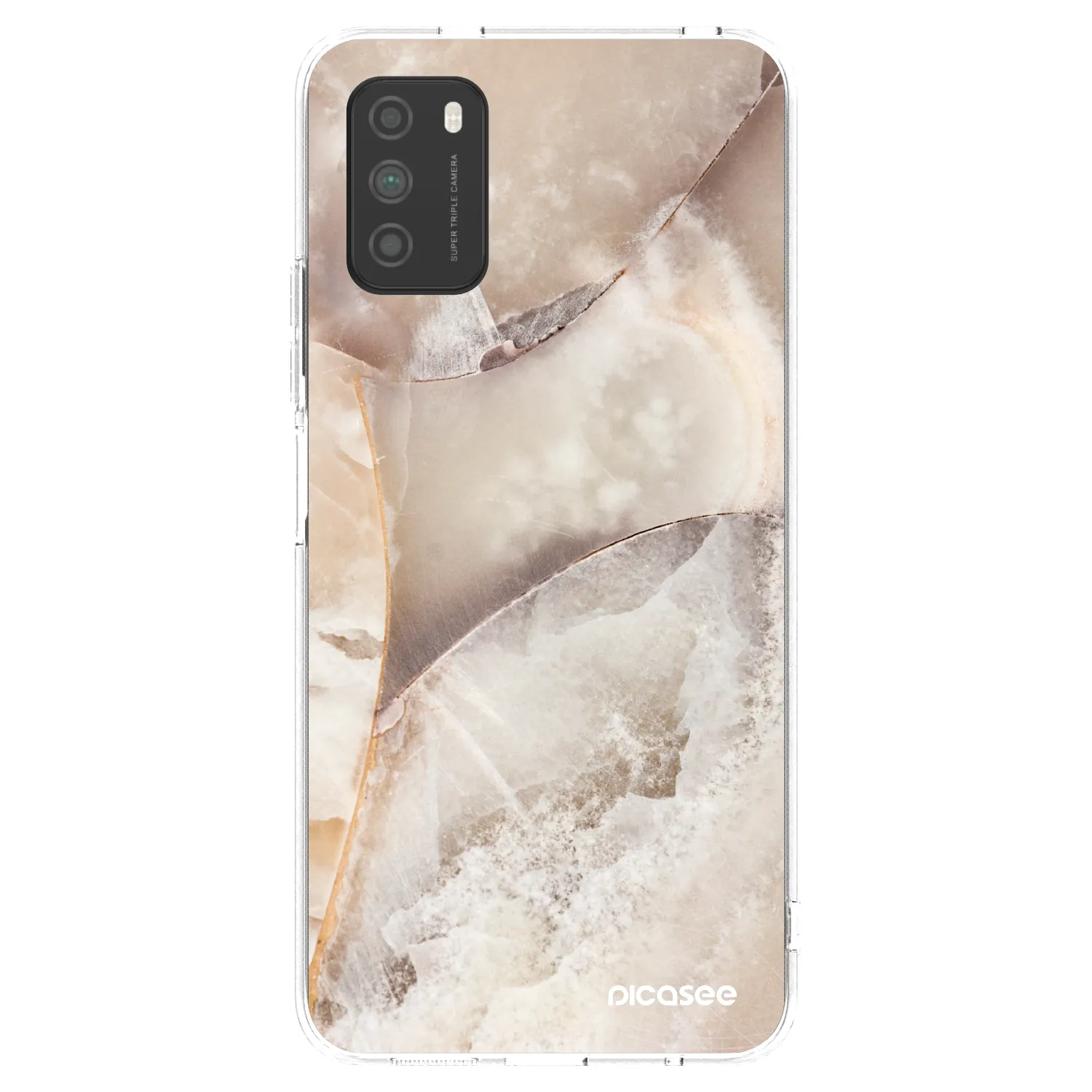 Picasee husă transparentă din silicon pentru Xiaomi Poco M3 - Cream marble