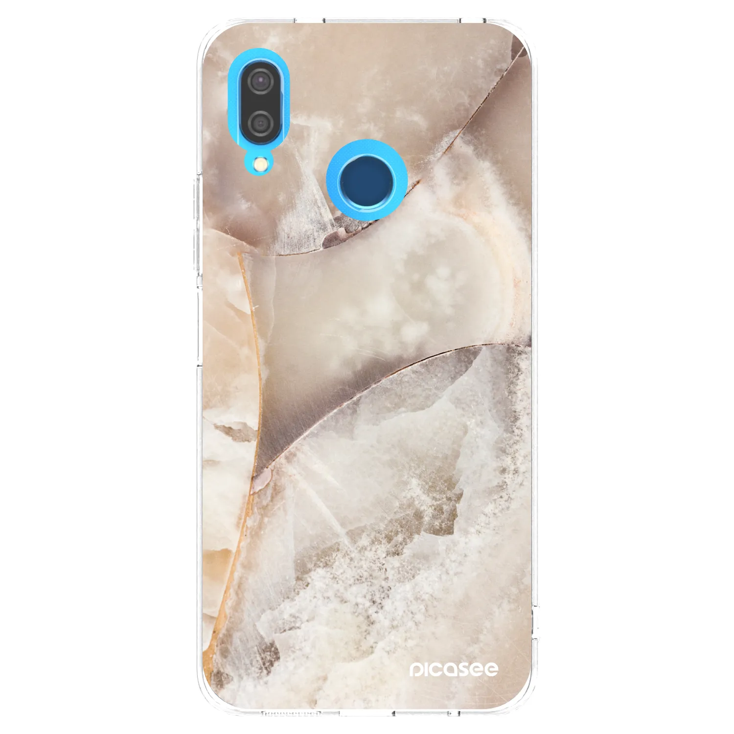 Picasee husă transparentă din silicon pentru Huawei P20 Lite - Cream marble