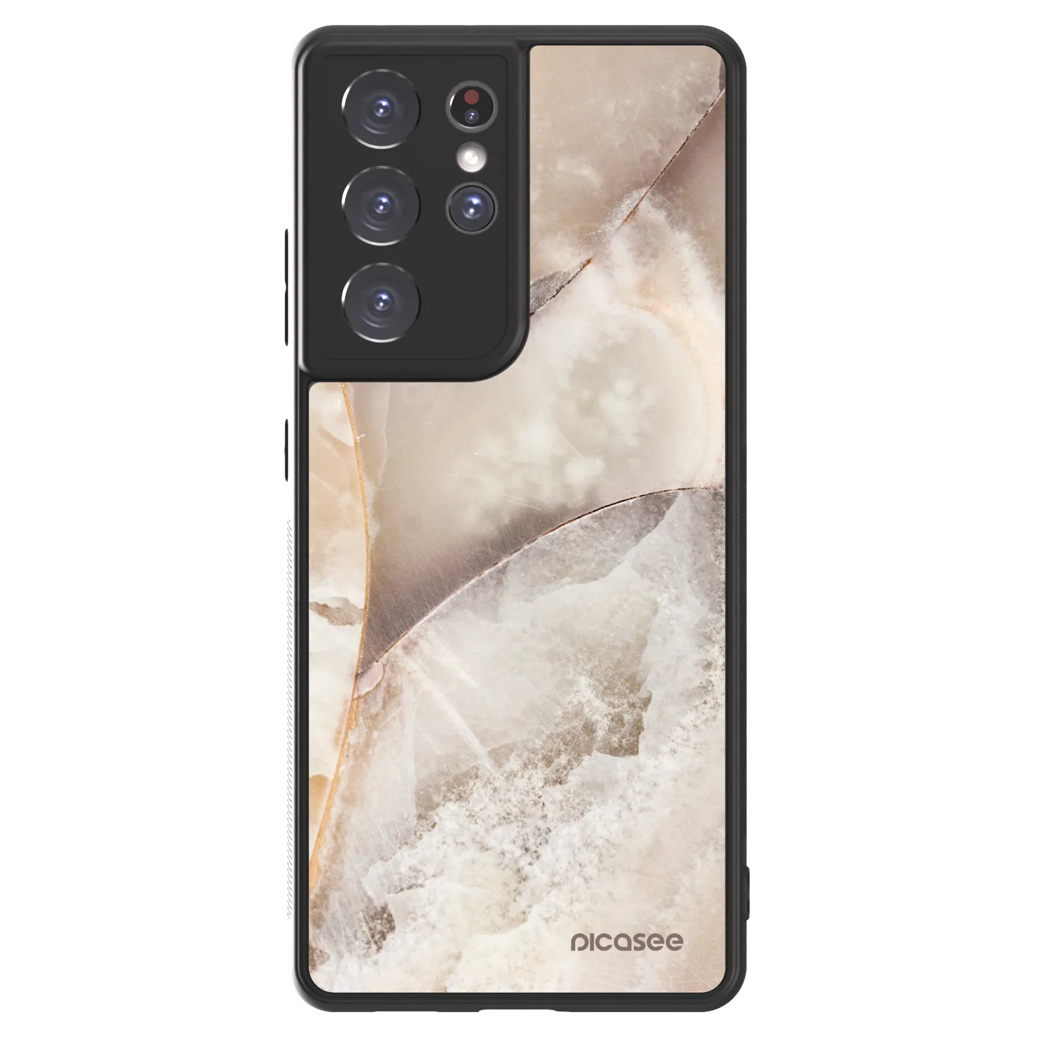 Picasee ULTIMATE CASE pentru Samsung Galaxy S21 Ultra 5G G998B - Cream marble