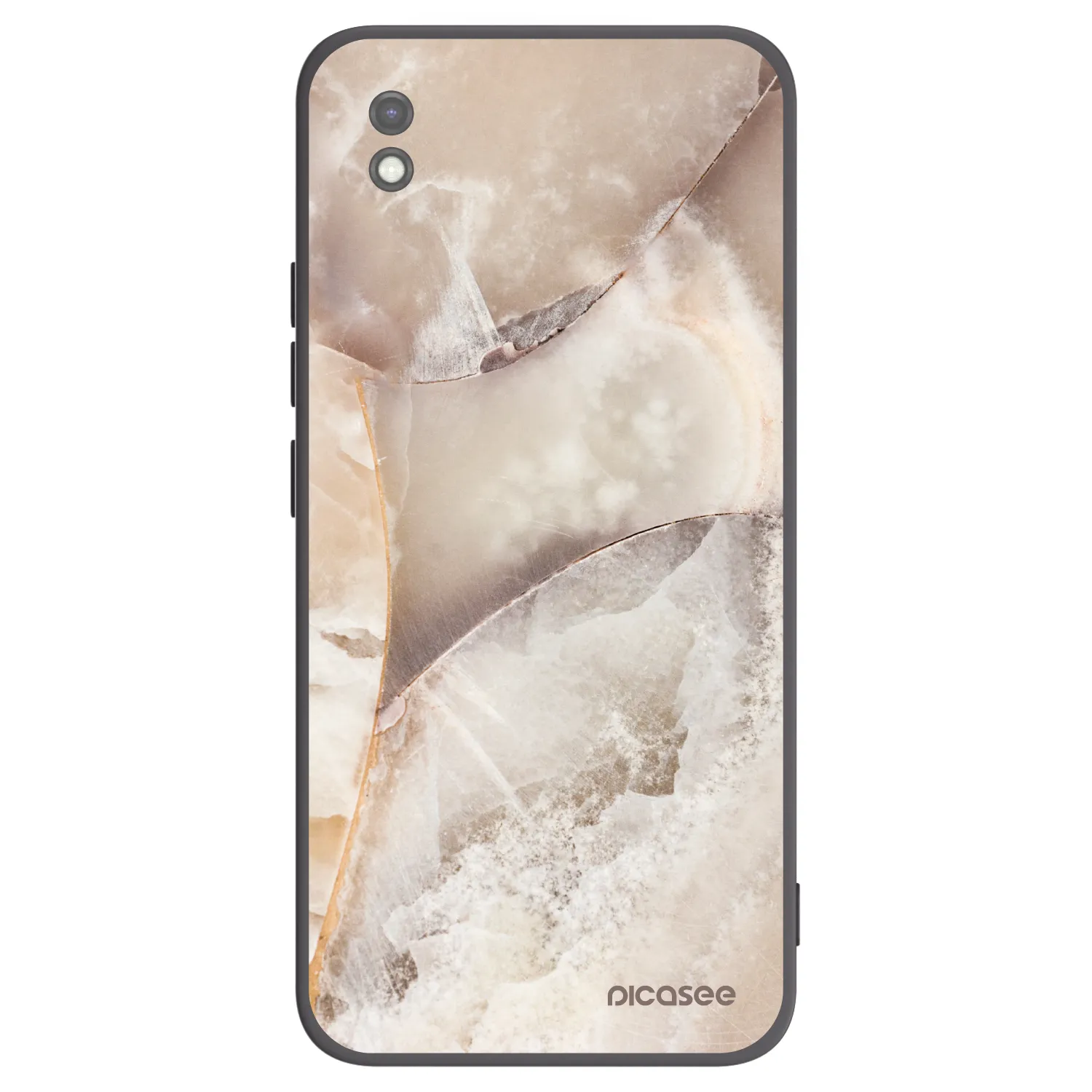 Picasee husă neagră din silicon pentru Xiaomi Redmi 9AT - Cream marble