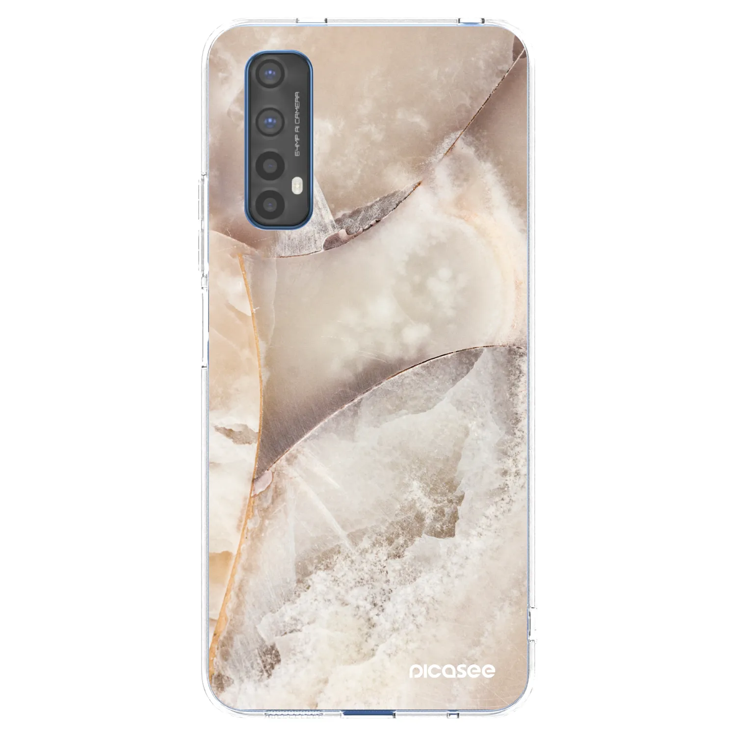 Picasee husă transparentă din silicon pentru Realme 7 - Cream marble