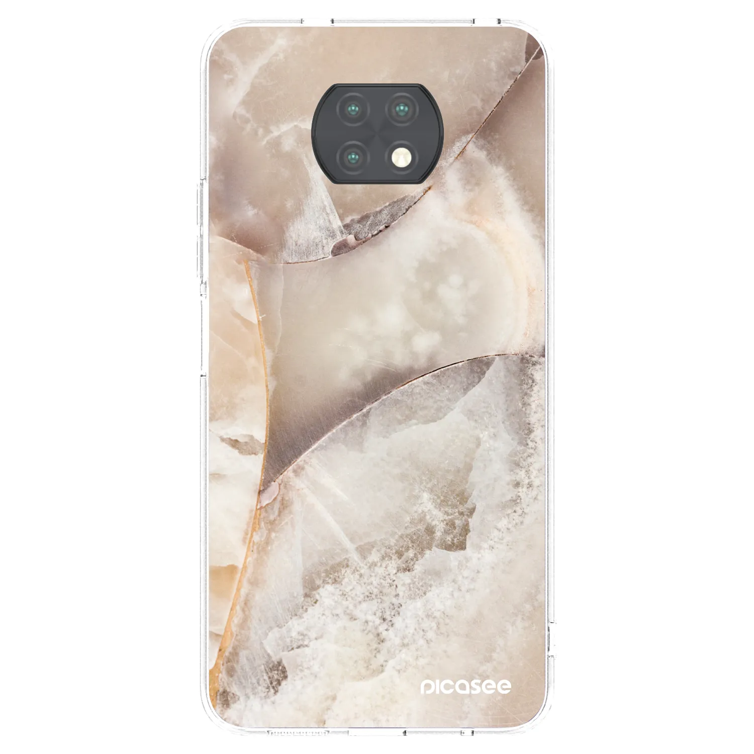Picasee husă transparentă din silicon pentru Xiaomi Redmi Note 9T - Cream marble