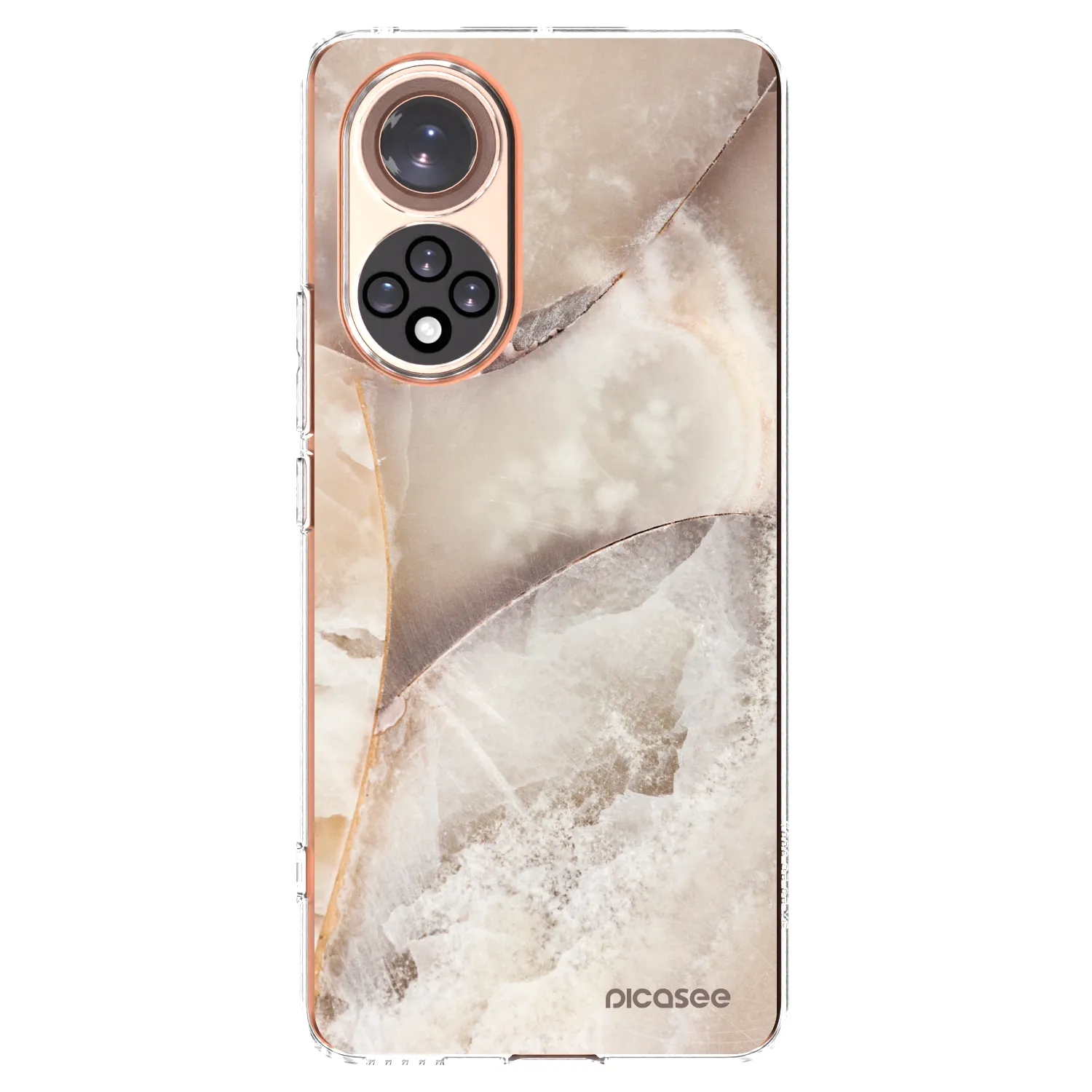 Picasee husă transparentă din silicon pentru Honor 50 5G - Cream marble
