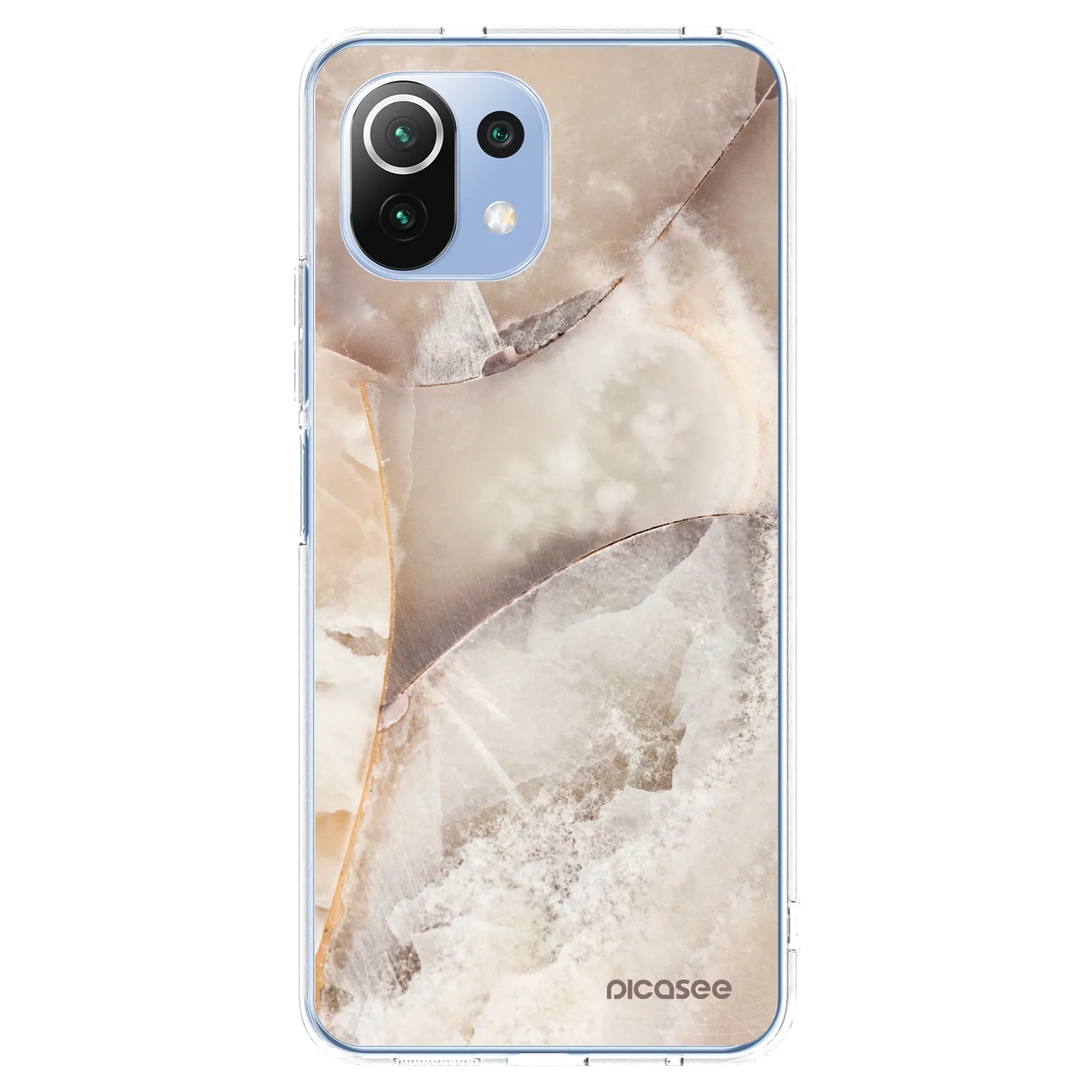 Picasee husă transparentă din silicon pentru Xiaomi 11 Lite 5G NE - Cream marble