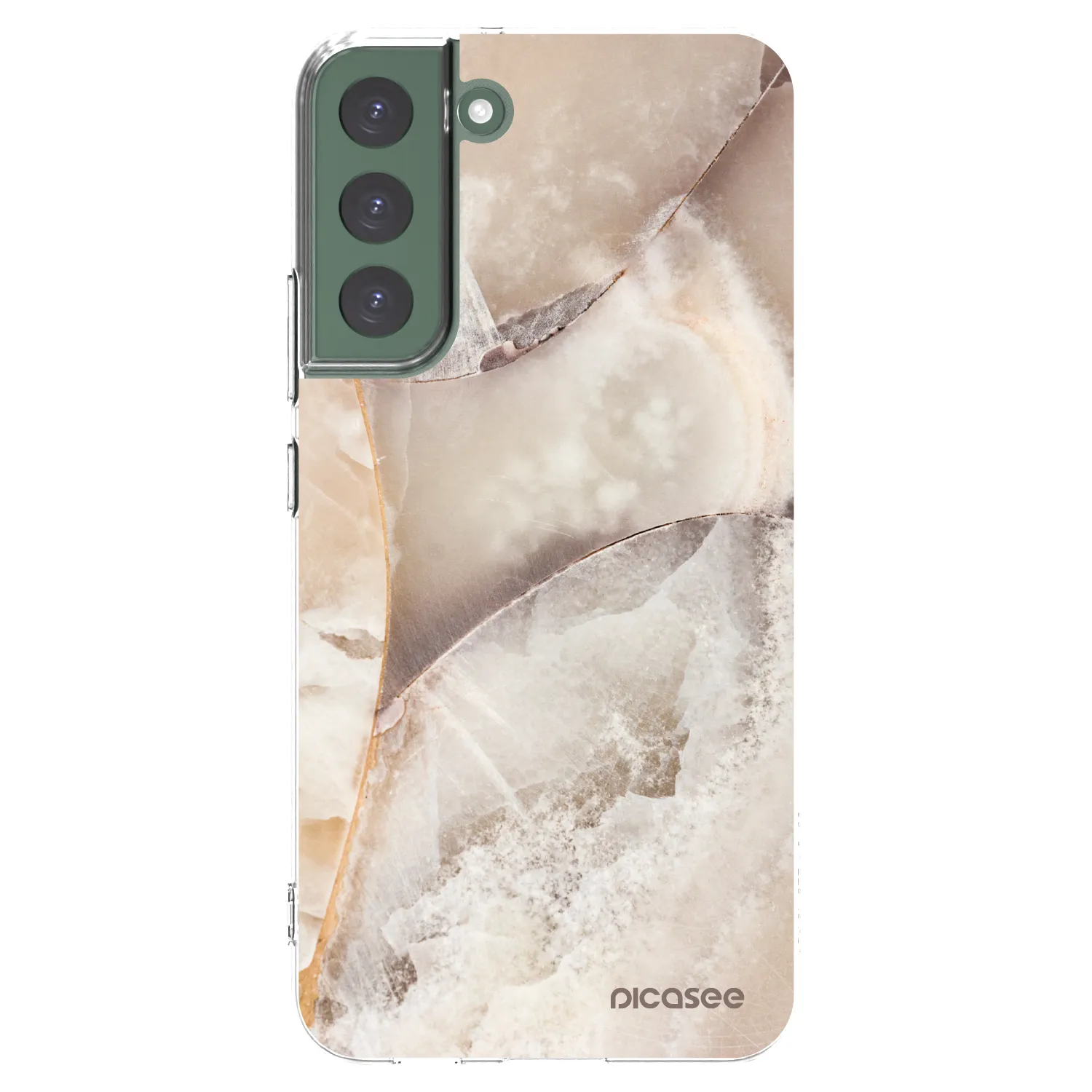 Picasee husă transparentă din silicon pentru Samsung Galaxy S22+ 5G - Cream marble