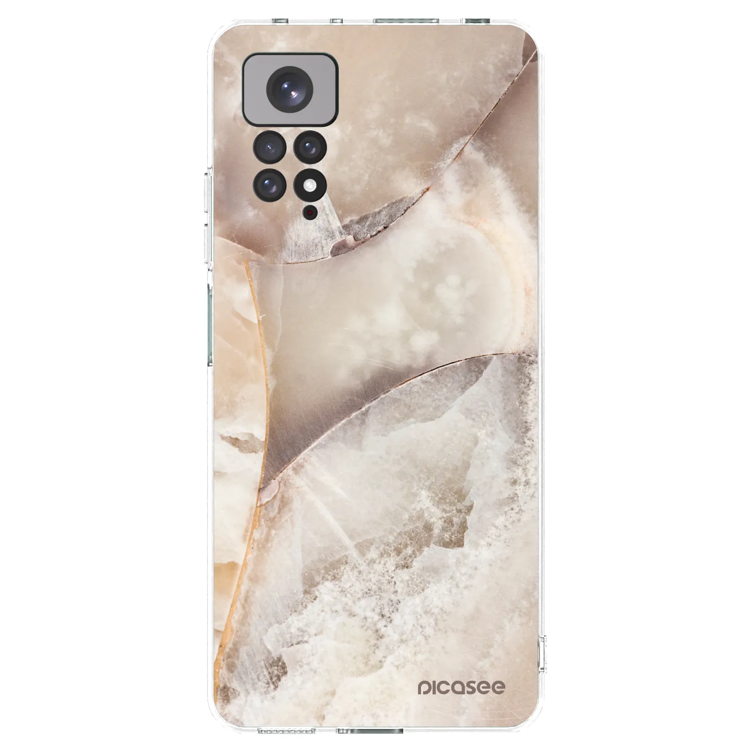 Picasee husă transparentă din silicon pentru Xiaomi Redmi Note 11 - Cream marble