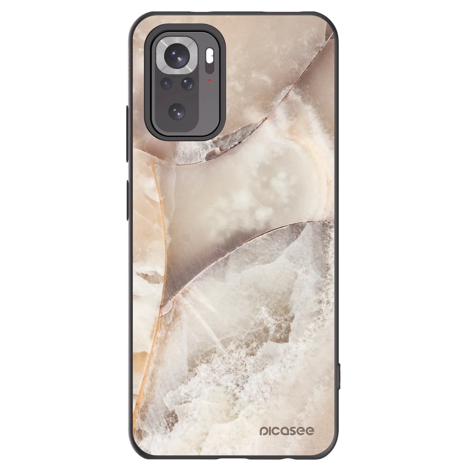 Picasee husă neagră din silicon pentru Xiaomi Redmi Note 11S 4G - Cream marble