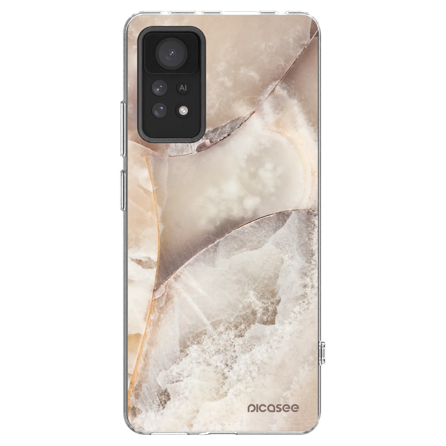Picasee husă transparentă din silicon pentru Xiaomi Redmi Note 11 Pro - Cream marble