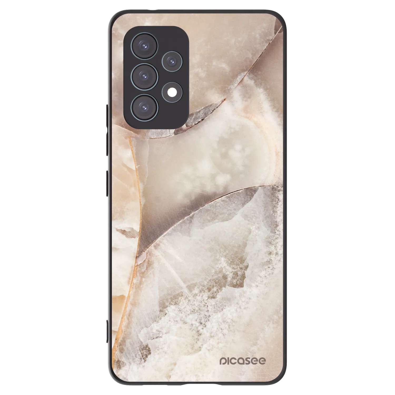 Picasee husă neagră din silicon pentru Samsung Galaxy A53 5G A536 - Cream marble