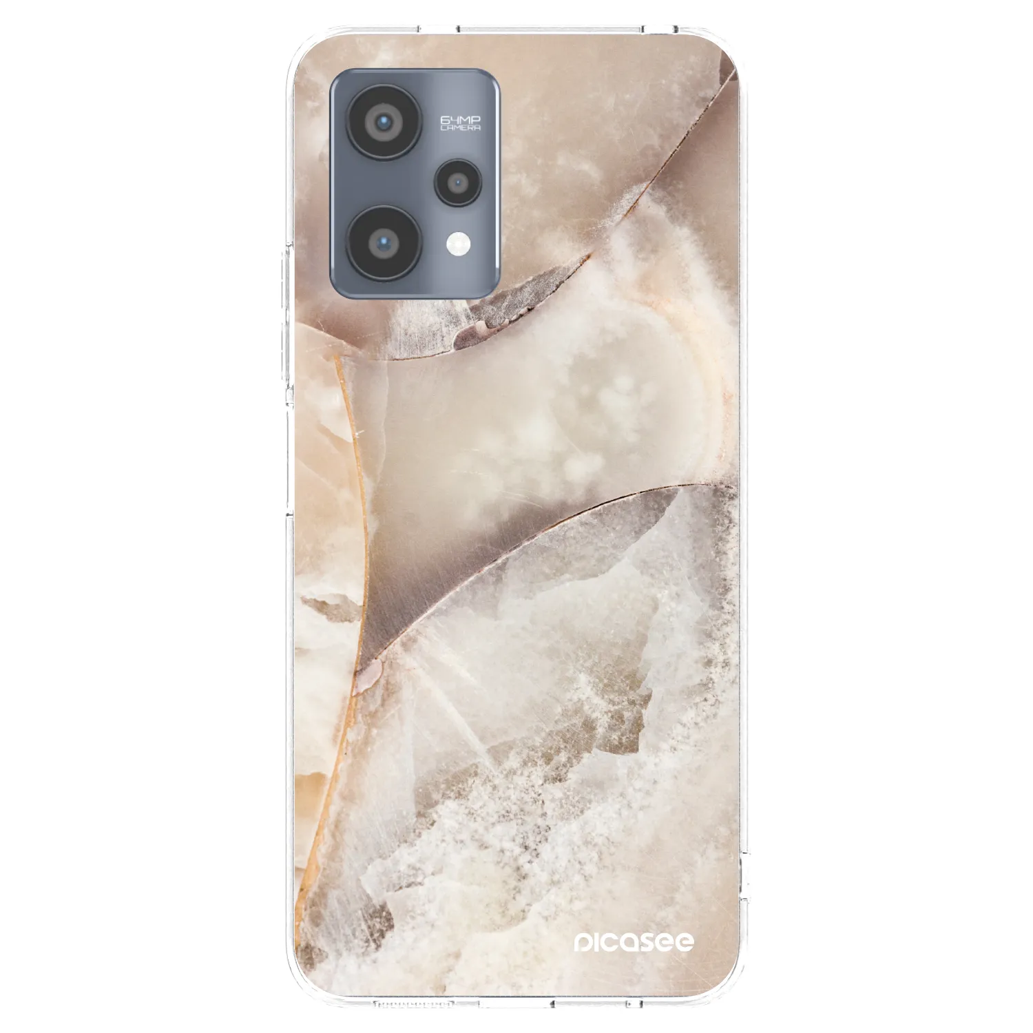 Picasee husă transparentă din silicon pentru Realme 9 Pro 5G - Cream marble