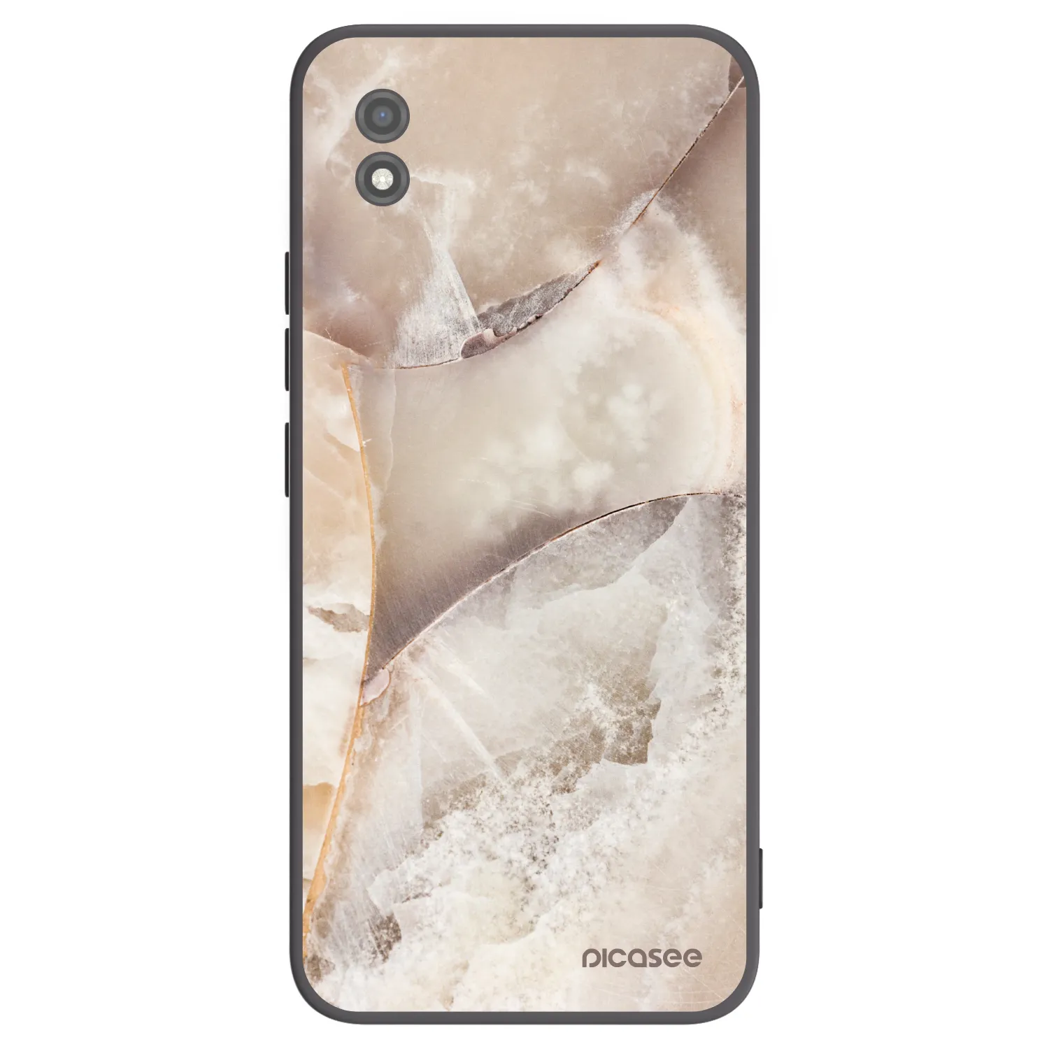 Picasee husă neagră din silicon pentru Realme C11 (2021) - Cream marble