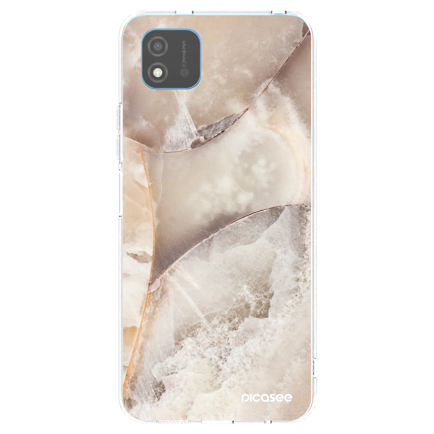 Picasee husă transparentă din silicon pentru Realme C11 (2021) - Cream marble