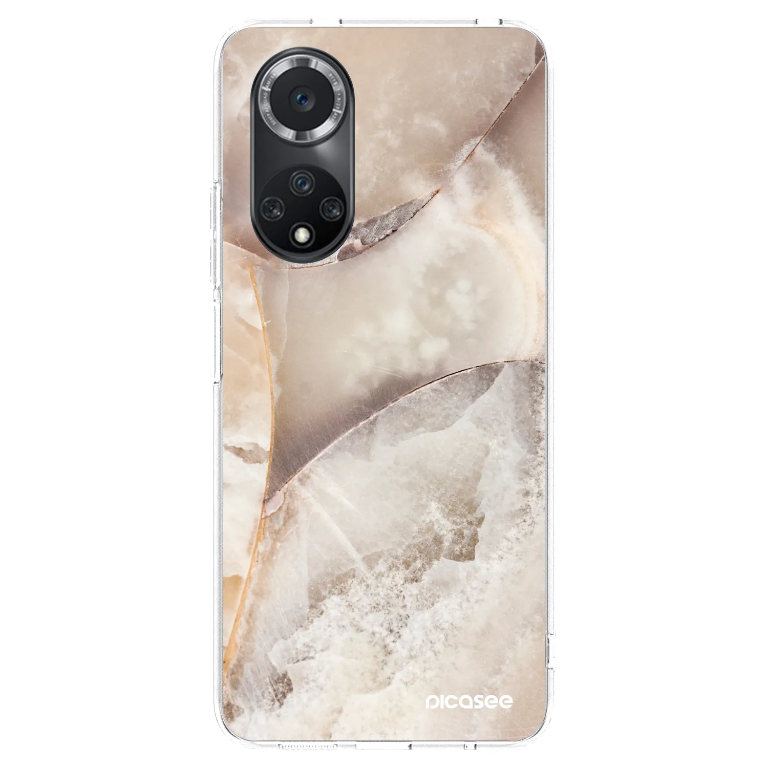 Picasee husă transparentă din silicon pentru Huawei Nova 9 SE - Cream marble