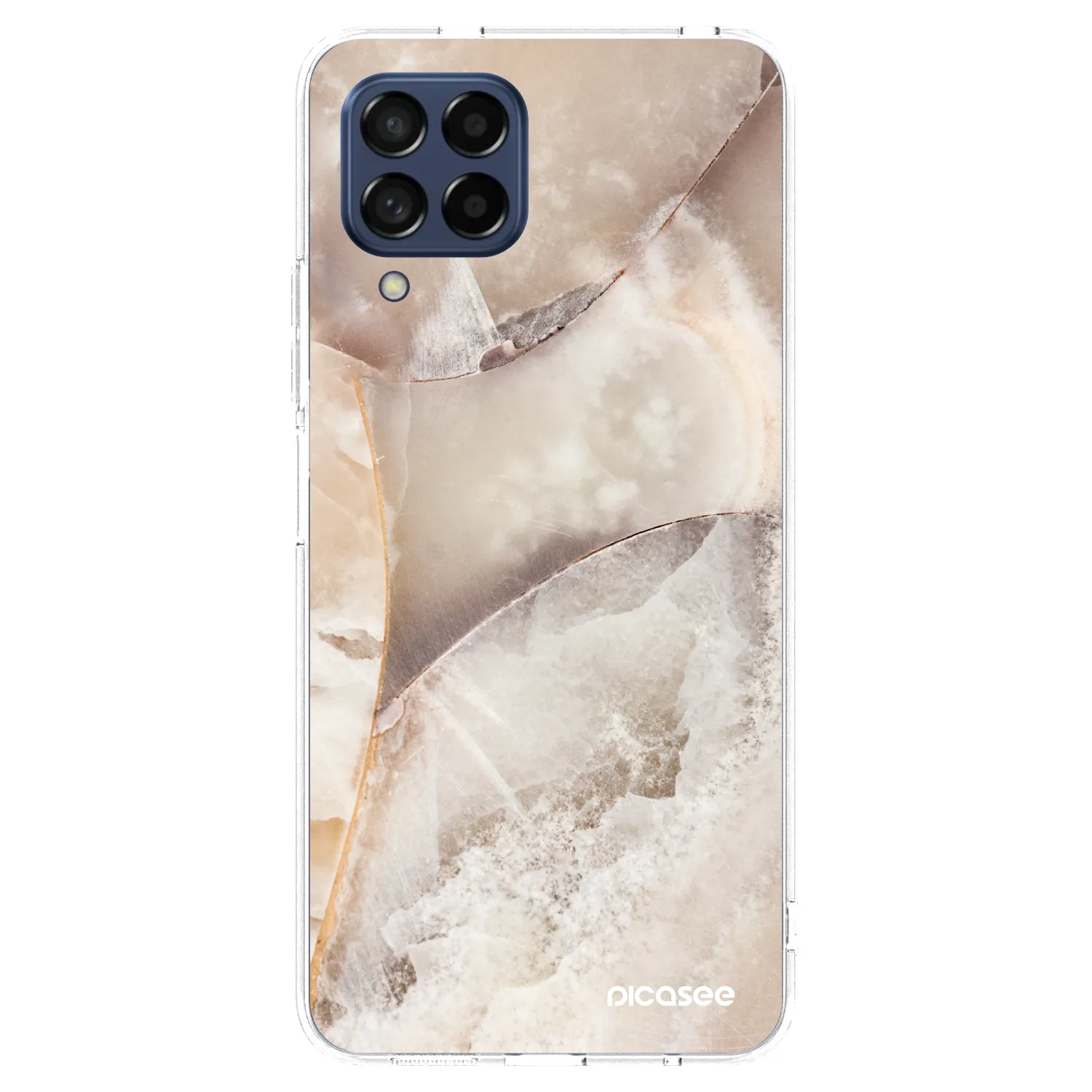 Picasee husă transparentă din silicon pentru Samsung Galaxy M53 5G - Cream marble