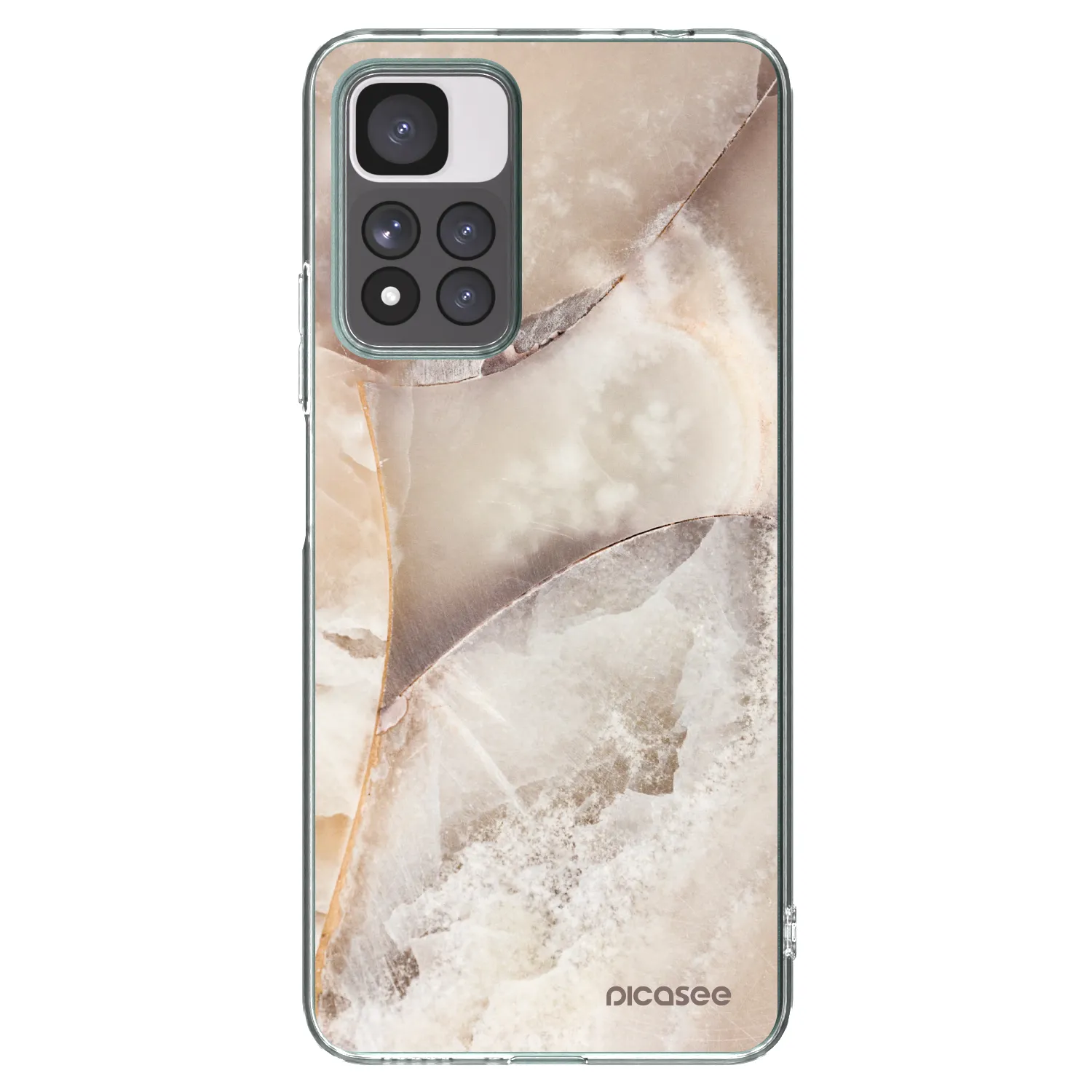 Picasee husă transparentă din silicon pentru Xiaomi Redmi Note 11 Pro+ 5G - Cream marble