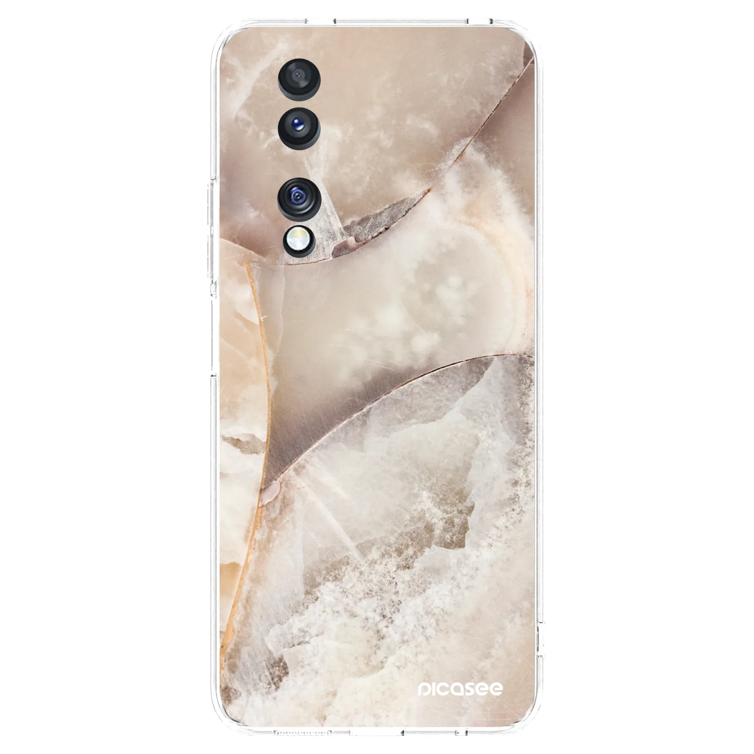Picasee husă transparentă din silicon pentru Honor 70 - Cream marble