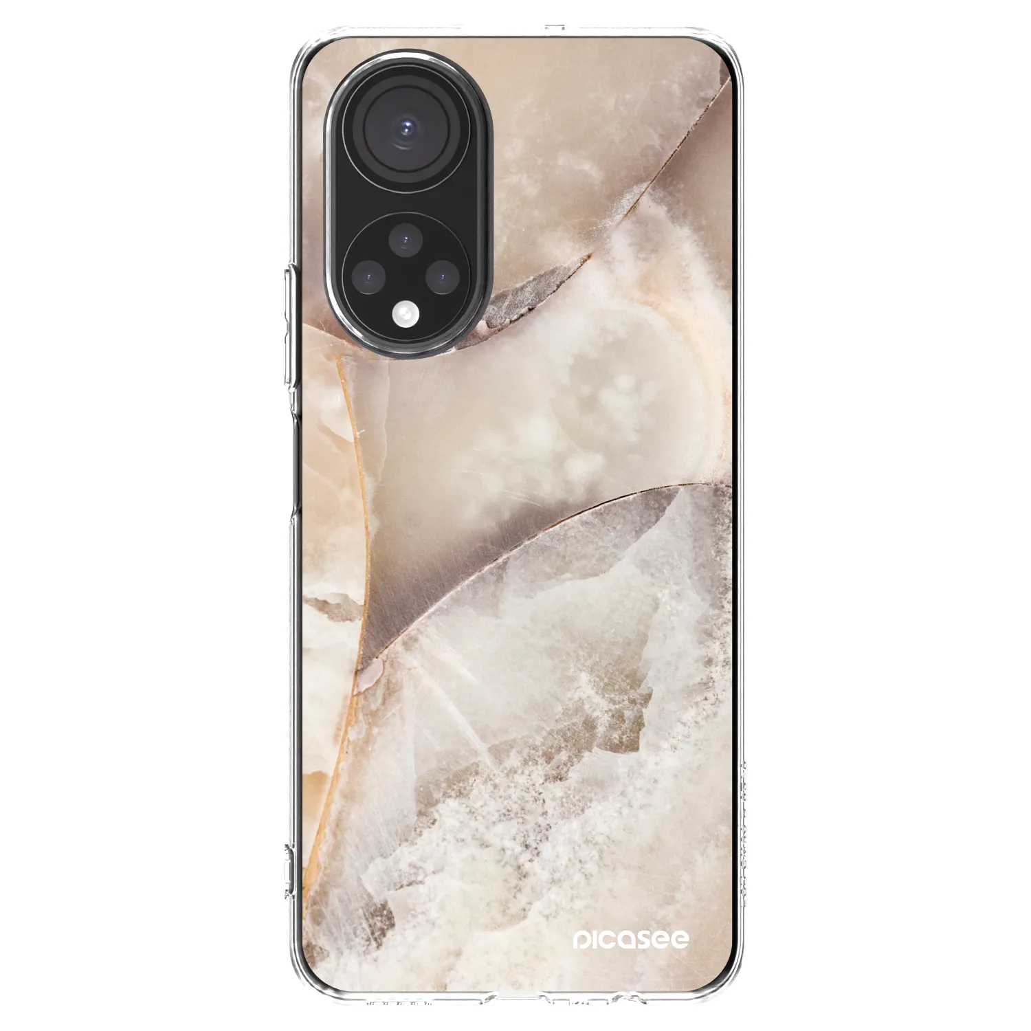Picasee husă transparentă din silicon pentru Honor X7 - Cream marble