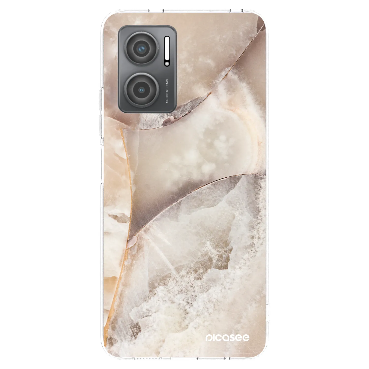 Picasee husă transparentă din silicon pentru Xiaomi Redmi 10 5G - Cream marble