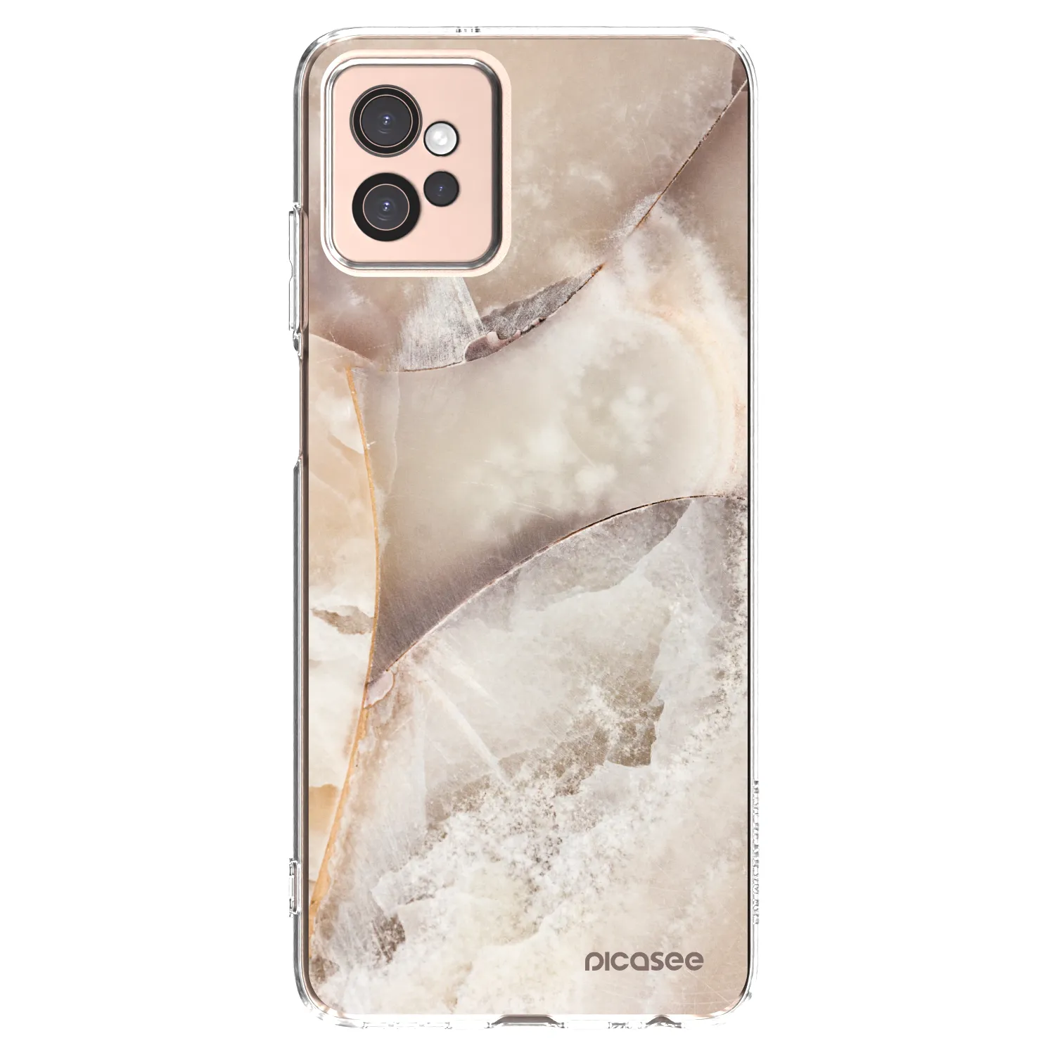 Picasee husă transparentă din silicon pentru Motorola Moto G32 - Cream marble
