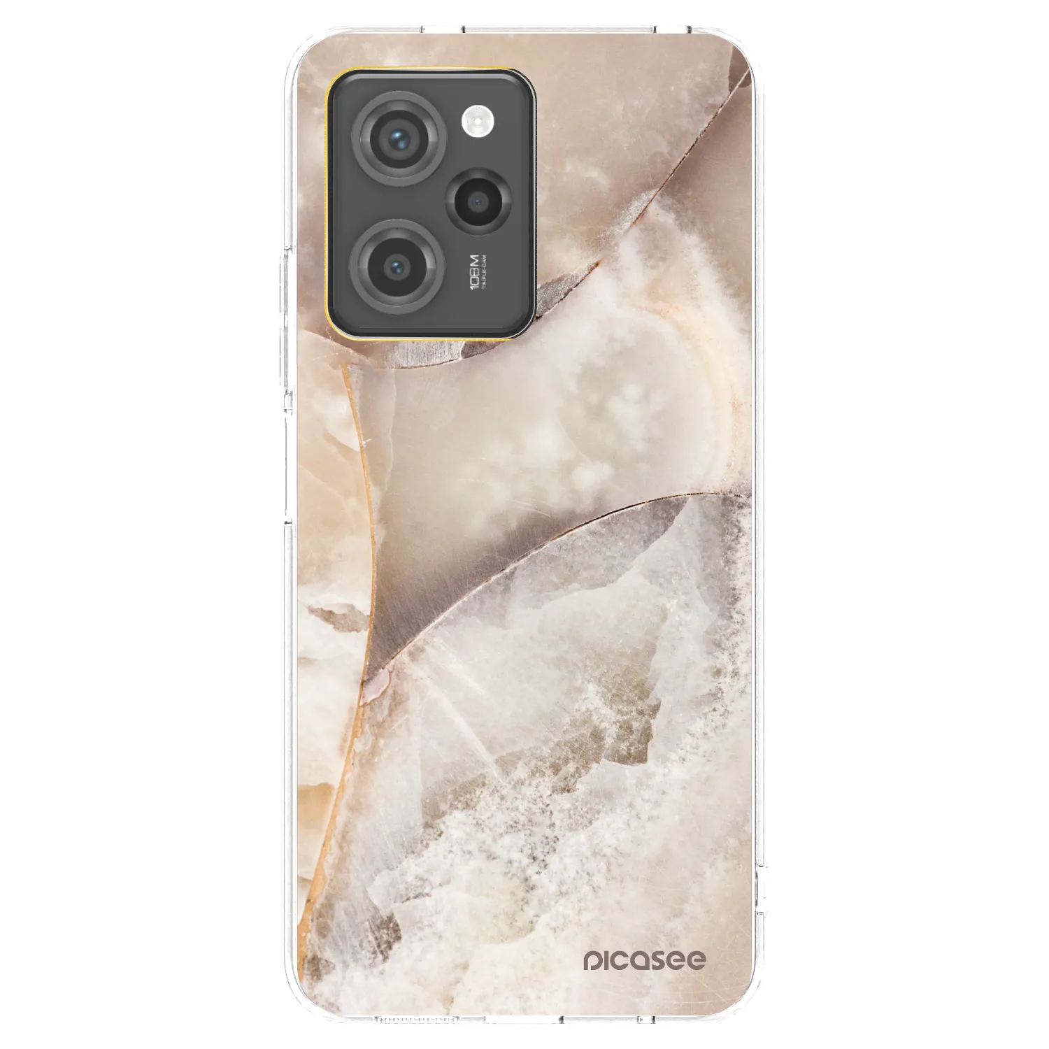 Picasee husă neagră din silicon pentru Xiaomi Poco X5 Pro - Cream marble