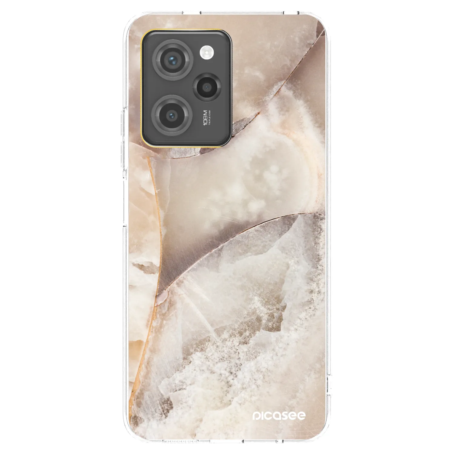 Picasee husă transparentă din silicon pentru Xiaomi Poco X5 Pro - Cream marble