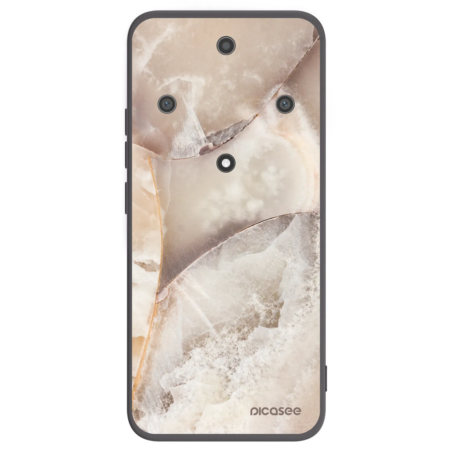 Picasee husă neagră din silicon pentru Honor Magic5 Lite 5G - Cream marble