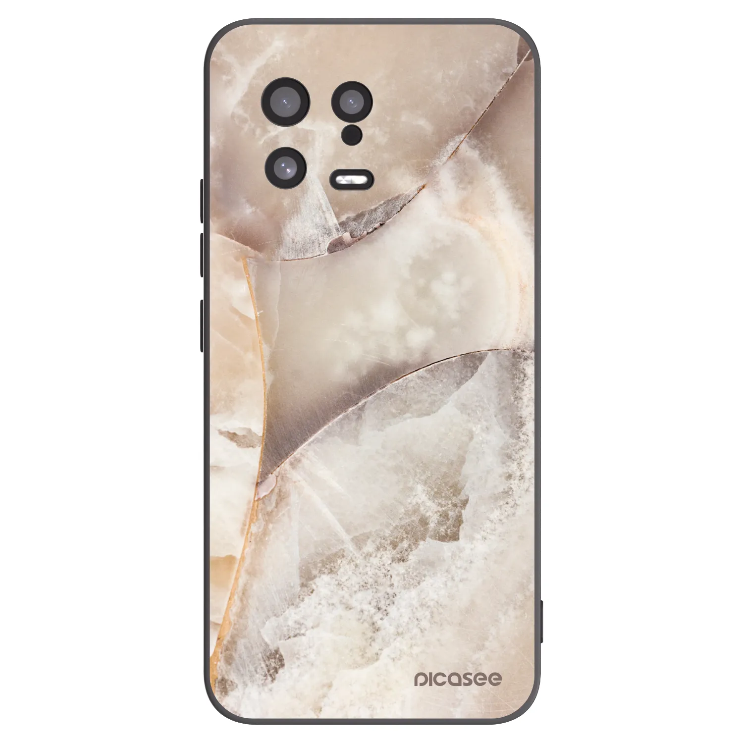 Picasee husă neagră din silicon pentru Xiaomi 13 - Cream marble