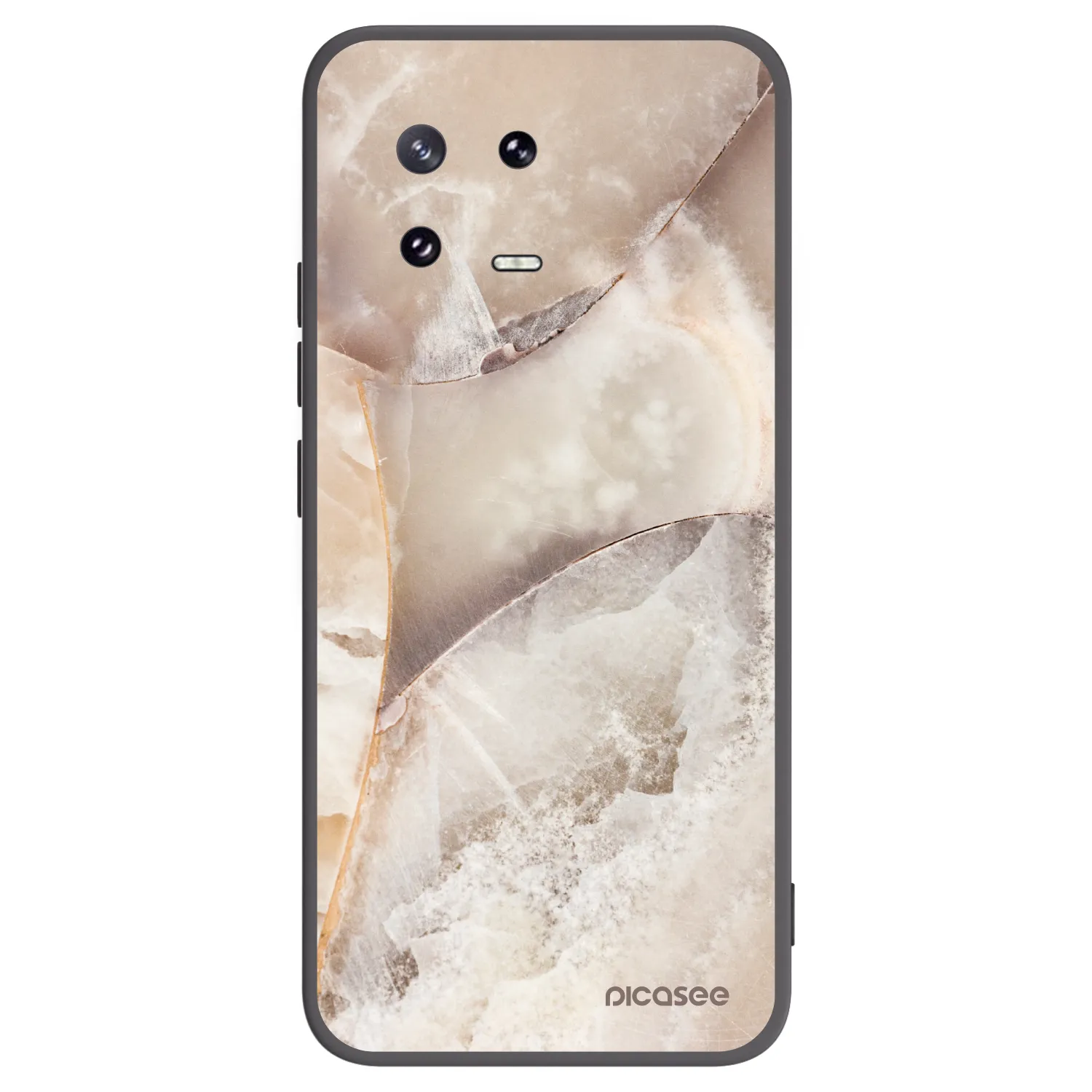 Picasee husă neagră din silicon pentru Xiaomi 13 Pro - Cream marble