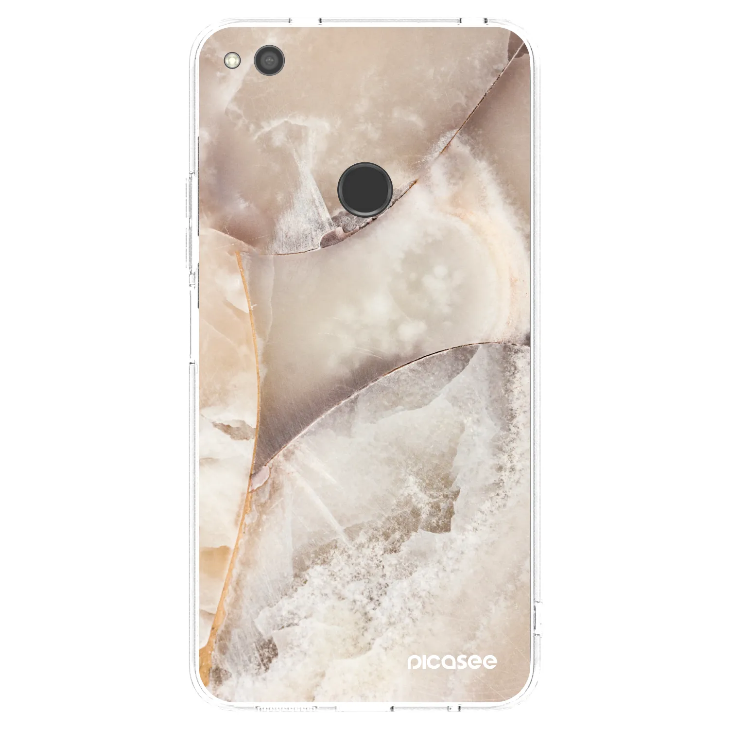 Picasee husă transparentă din silicon pentru Huawei P9 Lite 2017 - Cream marble