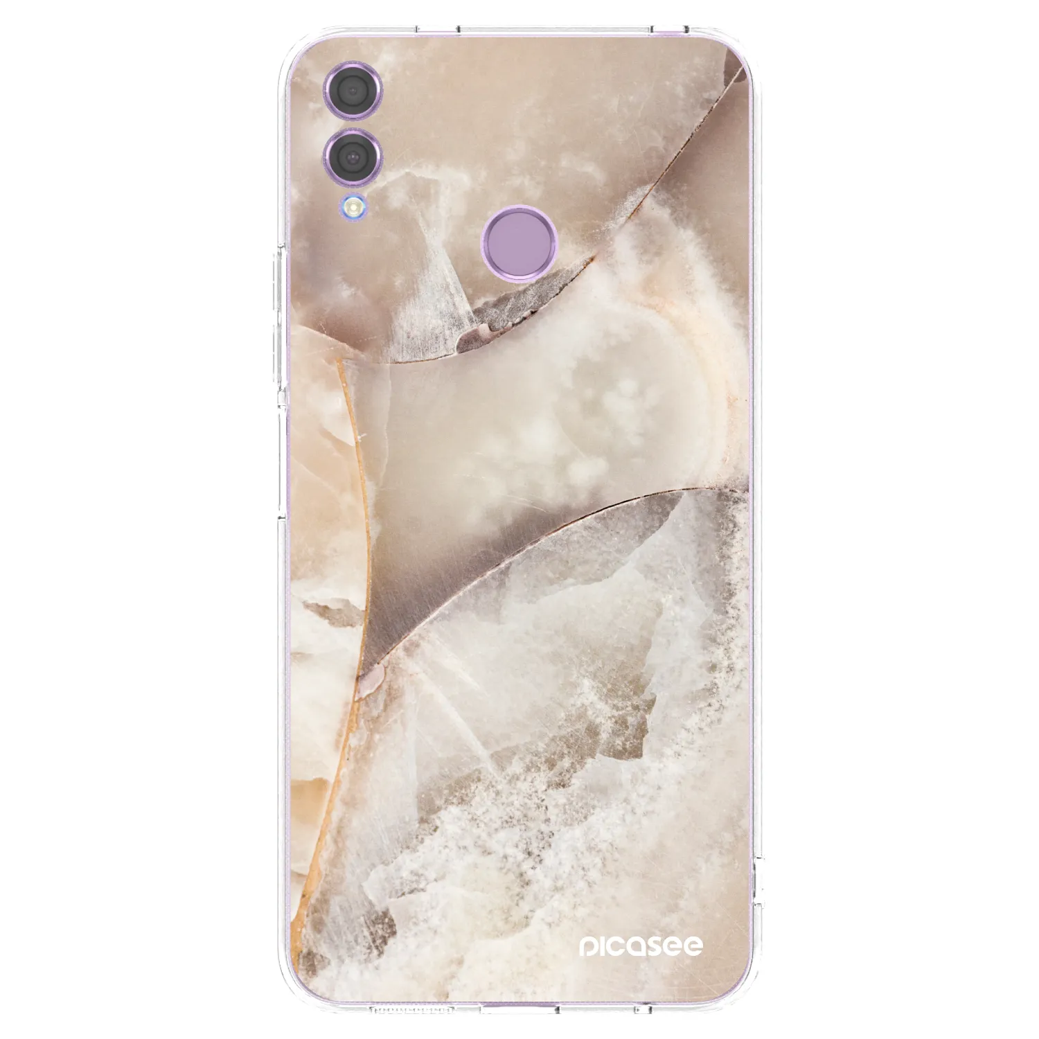 Picasee husă transparentă din silicon pentru Honor 8X - Cream marble