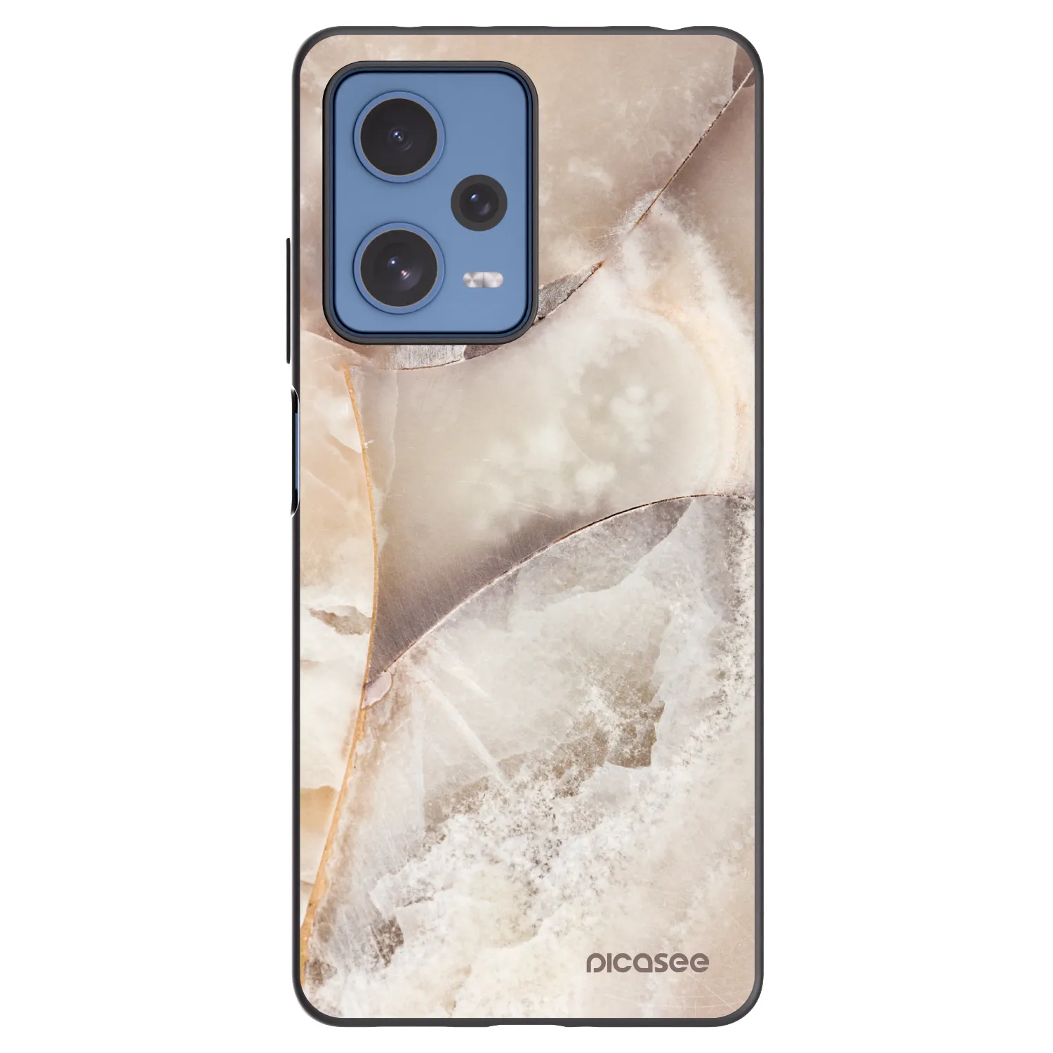 Picasee husă neagră din silicon pentru Xiaomi Redmi Note 12 Pro 5G - Cream marble