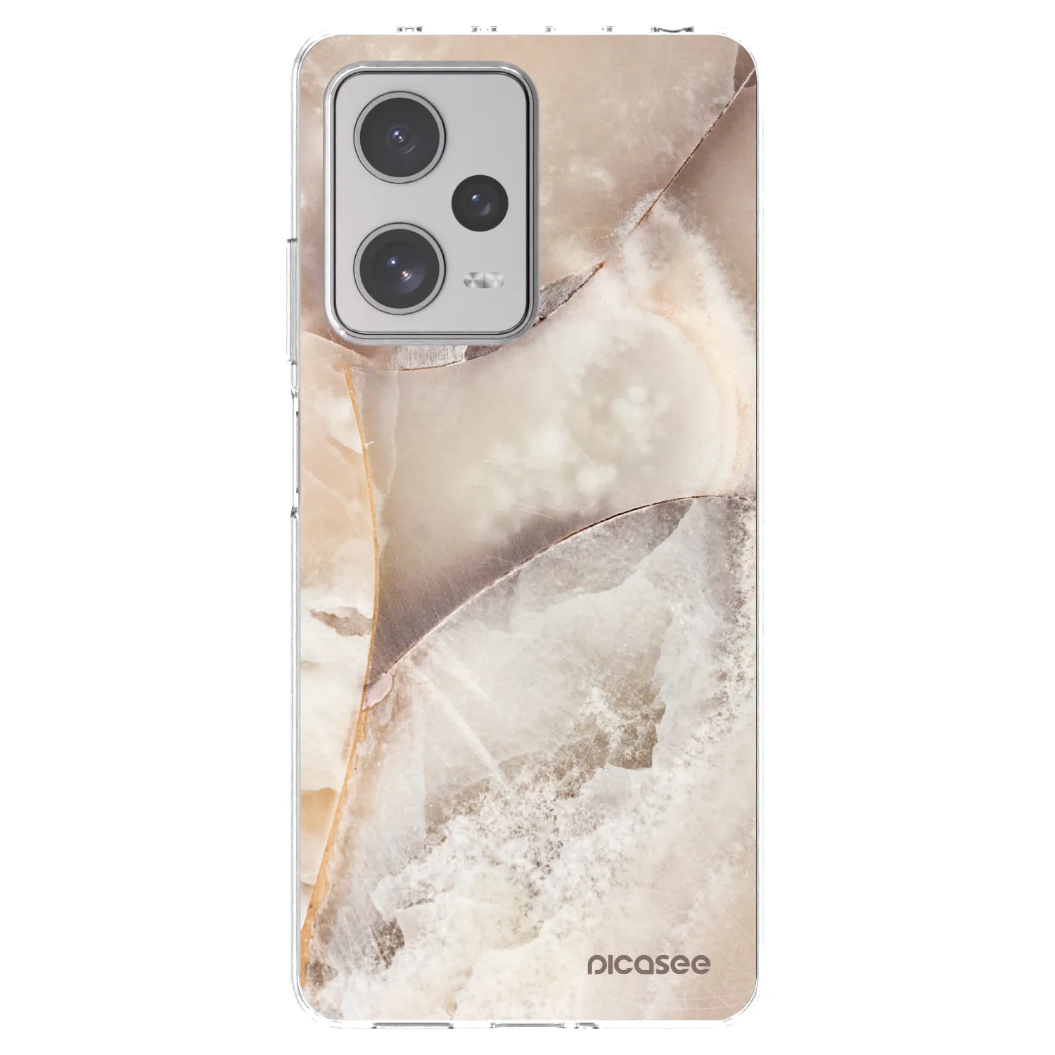 Picasee husă transparentă din silicon pentru Xiaomi Redmi Note 12 Pro+ 5G - Cream marble