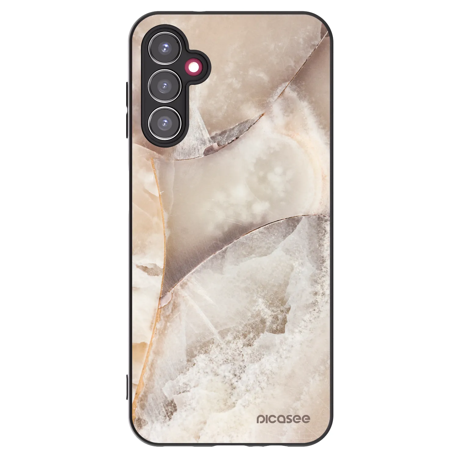 Picasee husă neagră din silicon pentru Samsung Galaxy A14 4G A145R - Cream marble