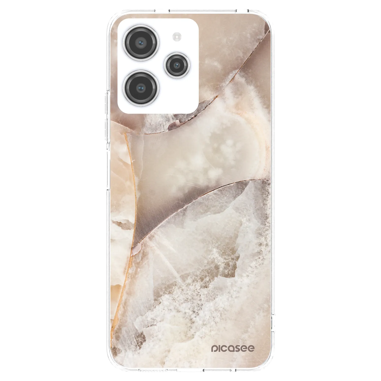 Picasee husă transparentă din silicon pentru Xiaomi Redmi 12 4G - Cream marble