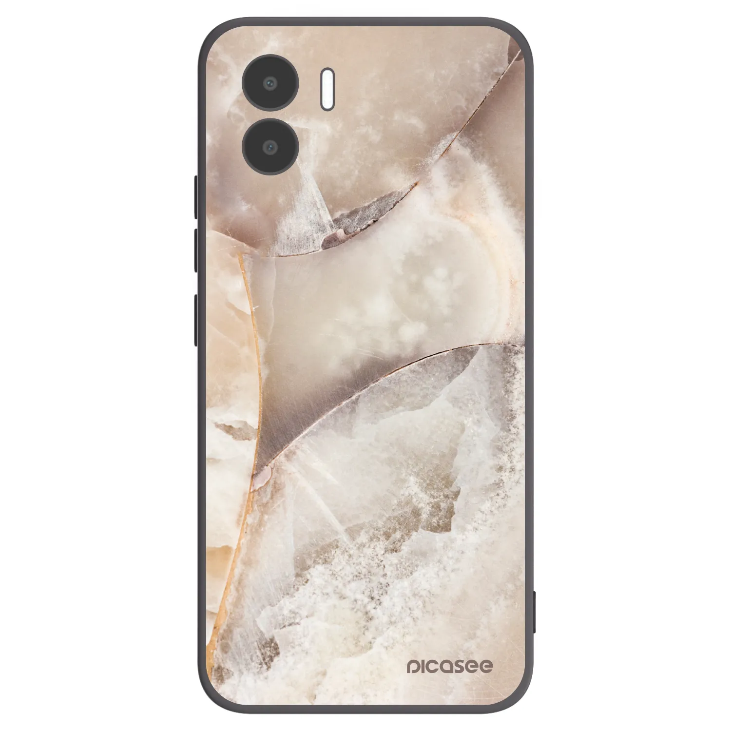 Picasee husă neagră din silicon pentru Xiaomi Redmi A2 - Cream marble