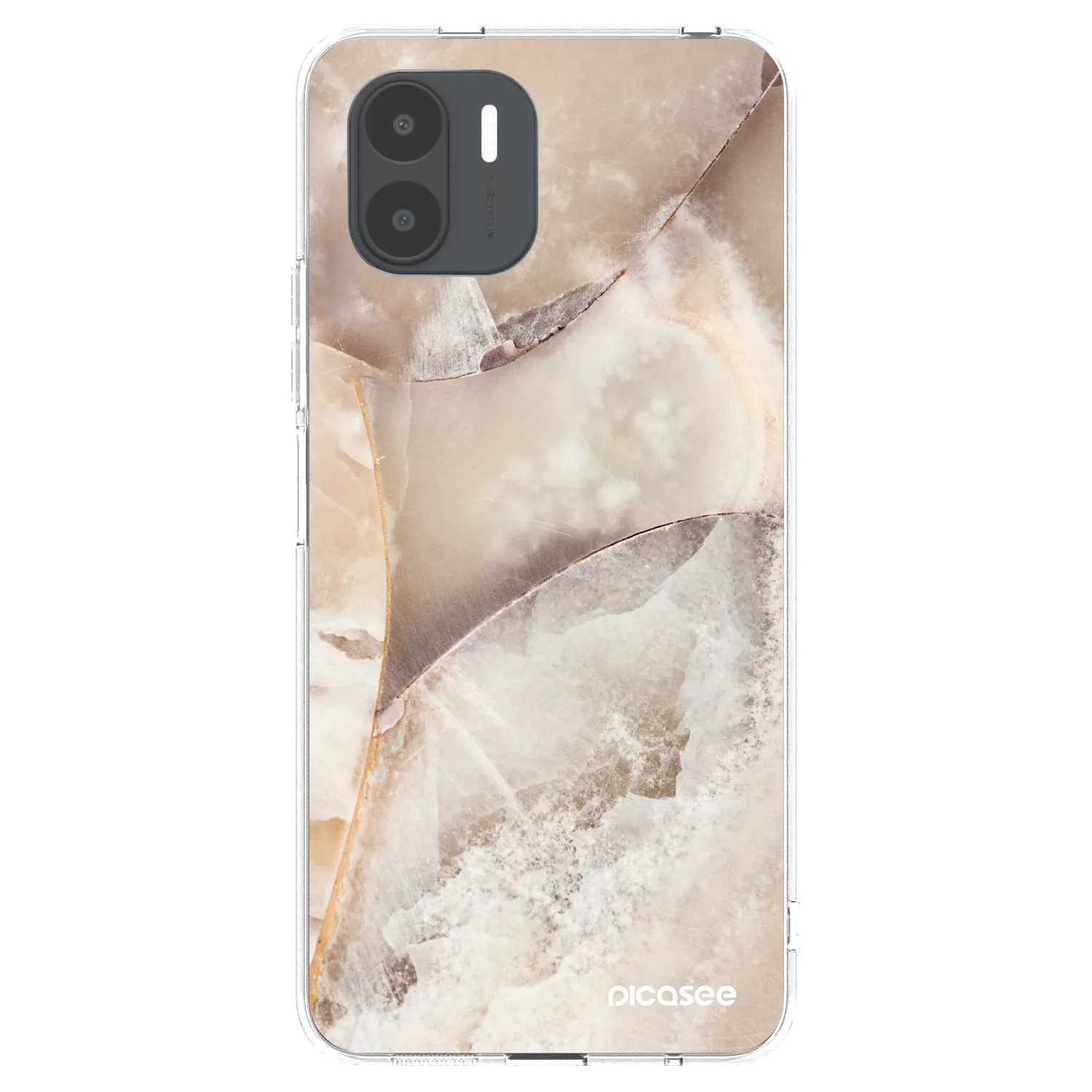 Picasee husă transparentă din silicon pentru Xiaomi Redmi A2 - Cream marble