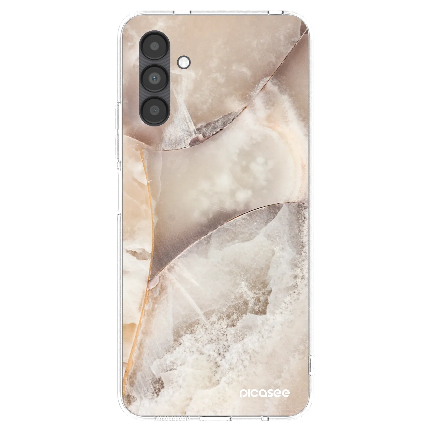 Picasee husă transparentă din silicon pentru Samsung Galaxy A04s A047F - Cream marble