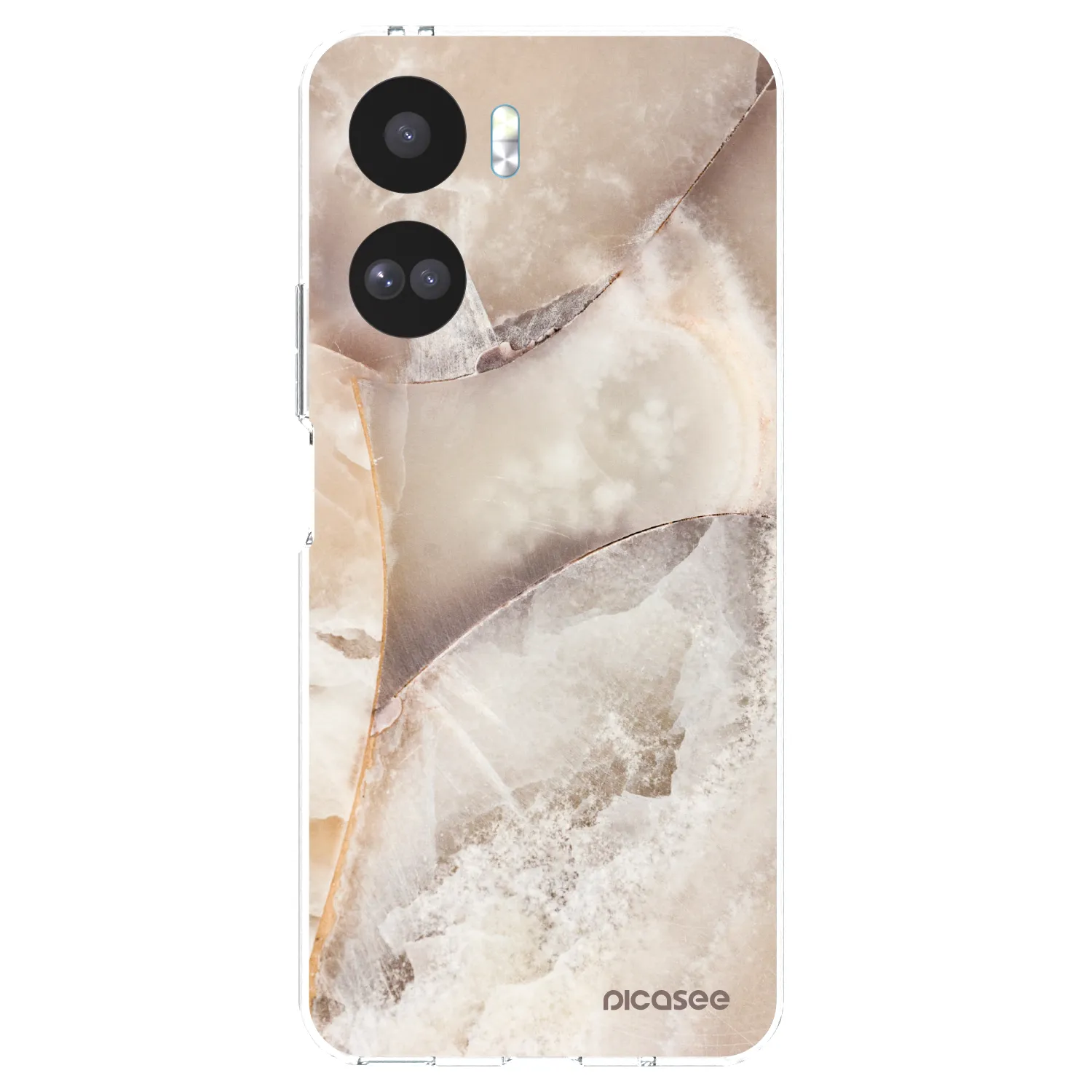 Picasee husă transparentă din silicon pentru Honor 90 Lite 5G - Cream marble