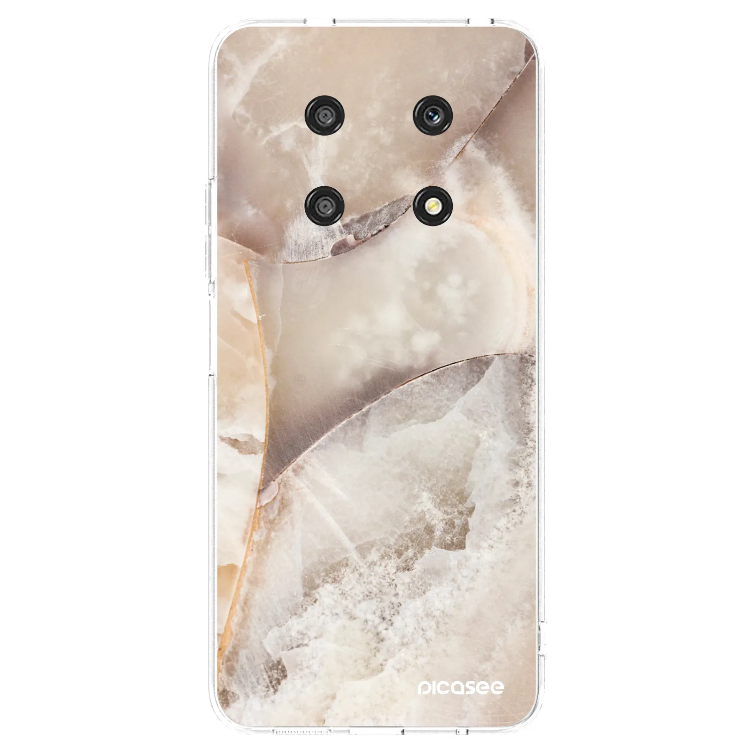 Picasee husă transparentă din silicon pentru Honor Magic4 Lite 5G - Cream marble