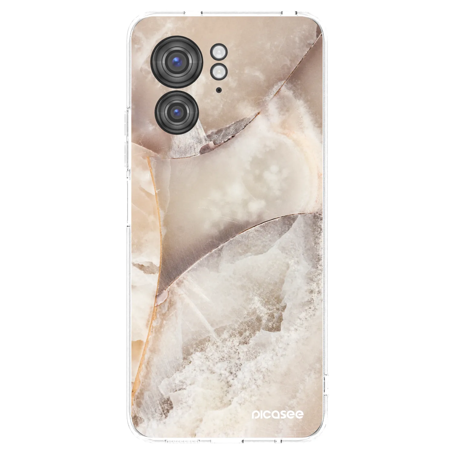Picasee husă transparentă din silicon pentru Motorola Edge 40 - Cream marble