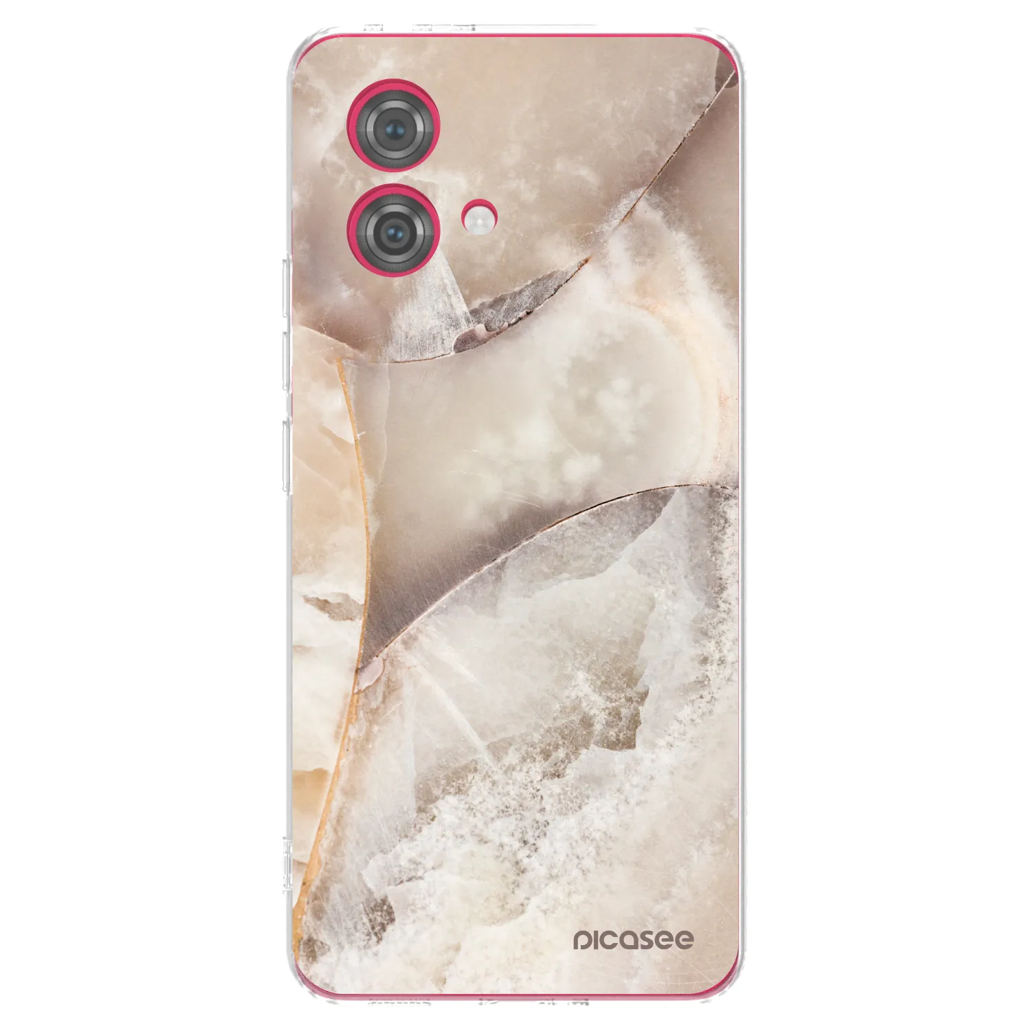 Picasee husă transparentă din silicon pentru Motorola Moto G84 5G - Cream marble