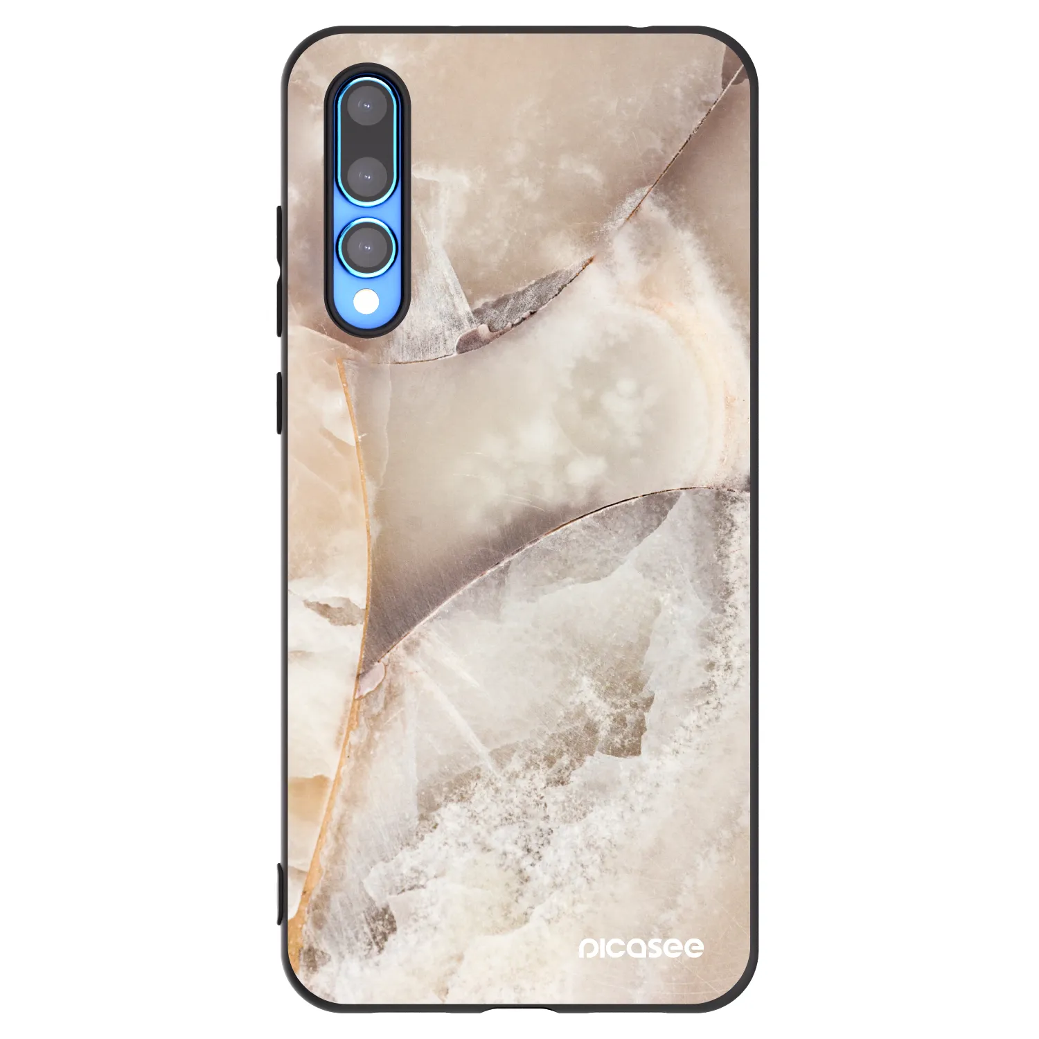 Picasee husă neagră din silicon pentru Huawei P20 Pro - Cream marble