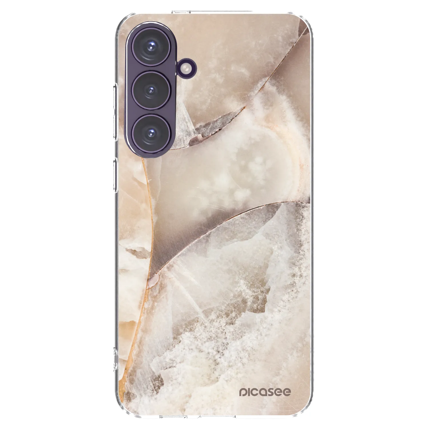 Picasee husă transparentă din silicon pentru Samsung Galaxy S24+ S926B 5G - Cream marble