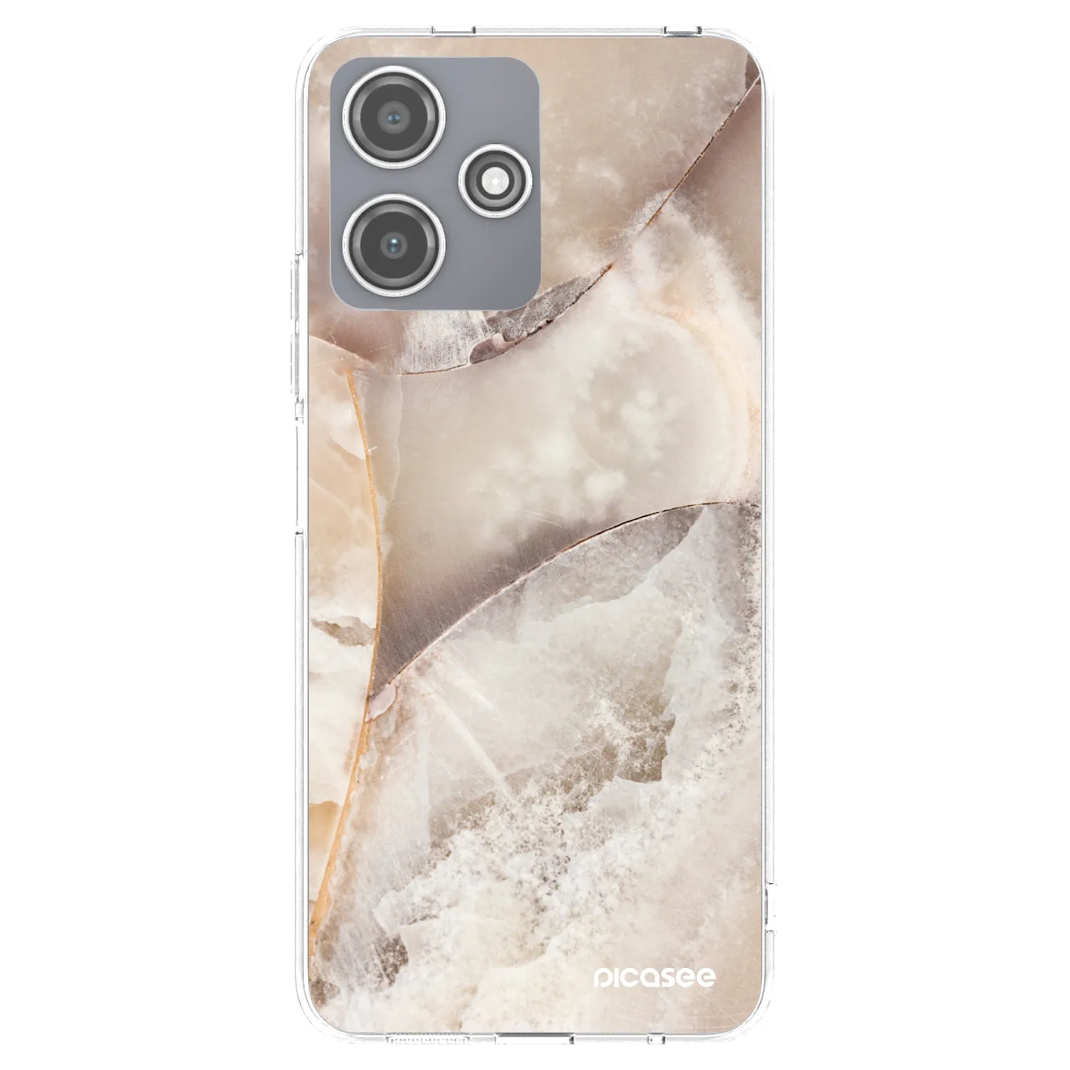 Picasee husă transparentă din silicon pentru Xiaomi Redmi 12 5G - Cream marble